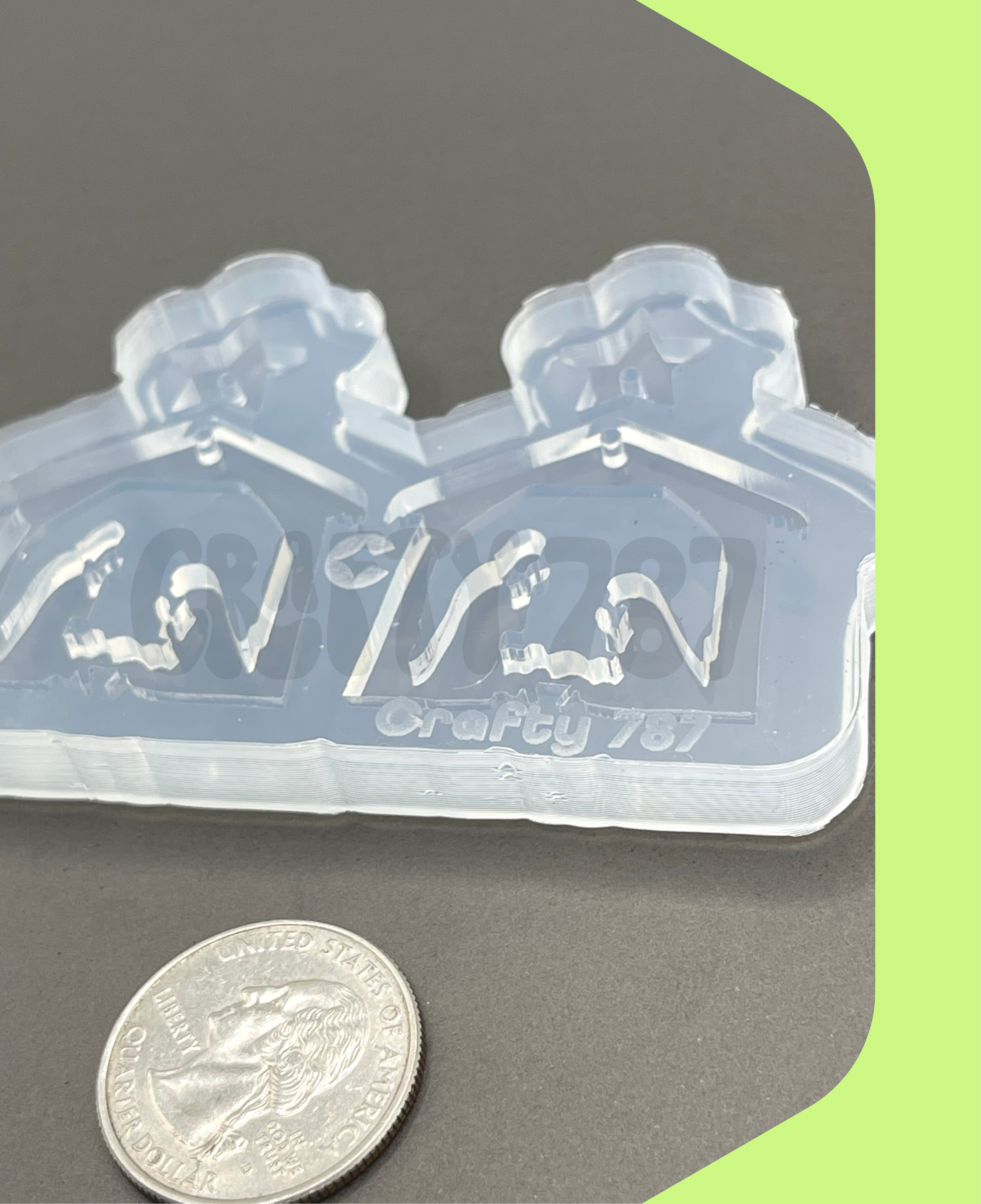 Nativity Dangle Earring Silicone Mold (C14)