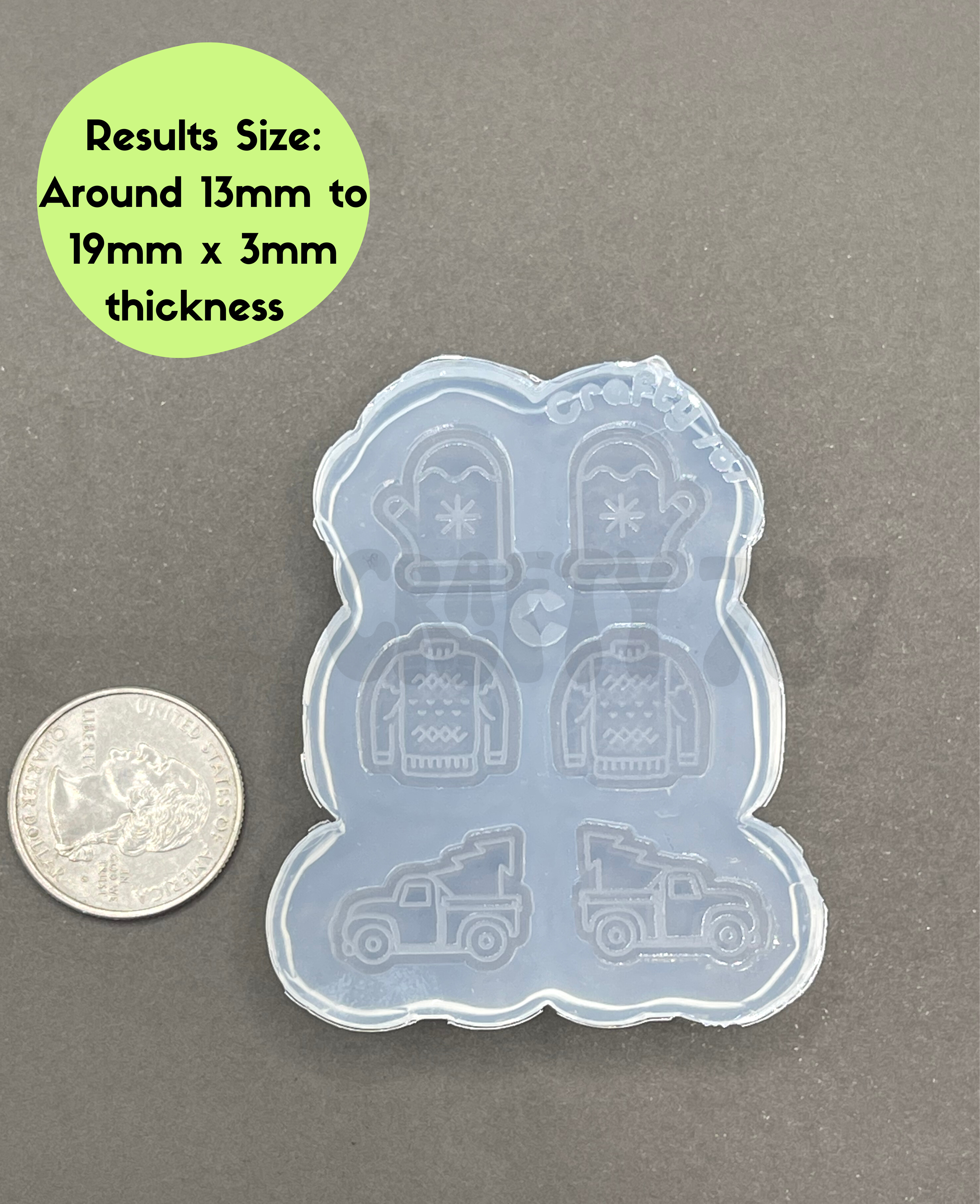 Christmas Variety Bits Silicone Mold 1 version (B14)