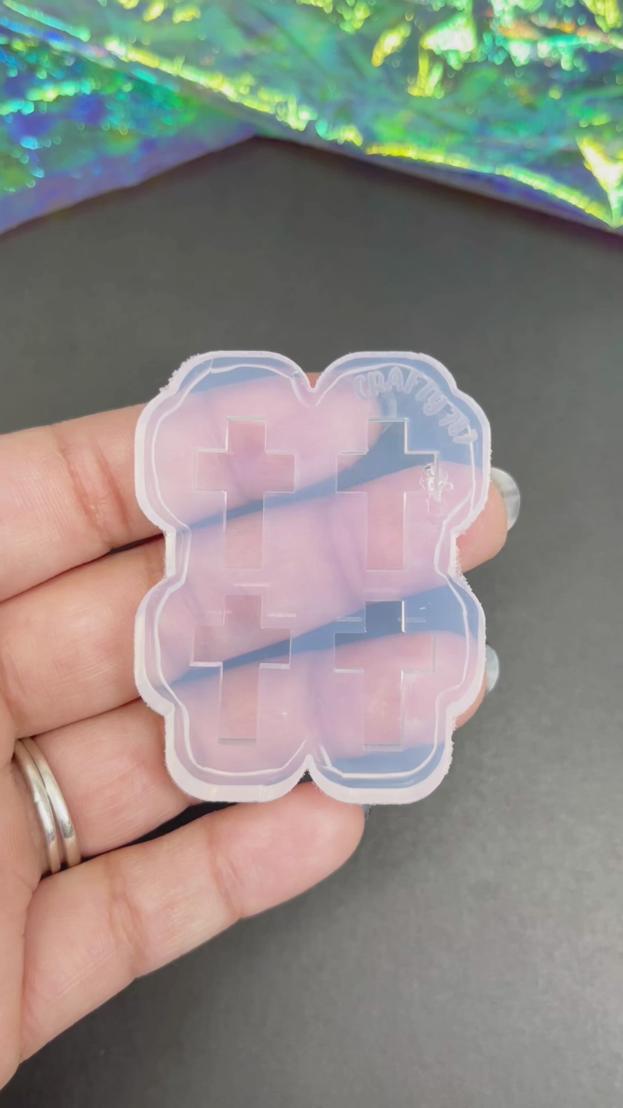 Cross Stud Earring Mold(A11)