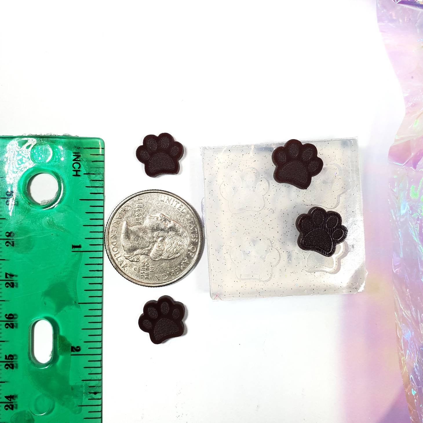 Dog Paw Stud Earring Silicone Silicone Mold(B11)