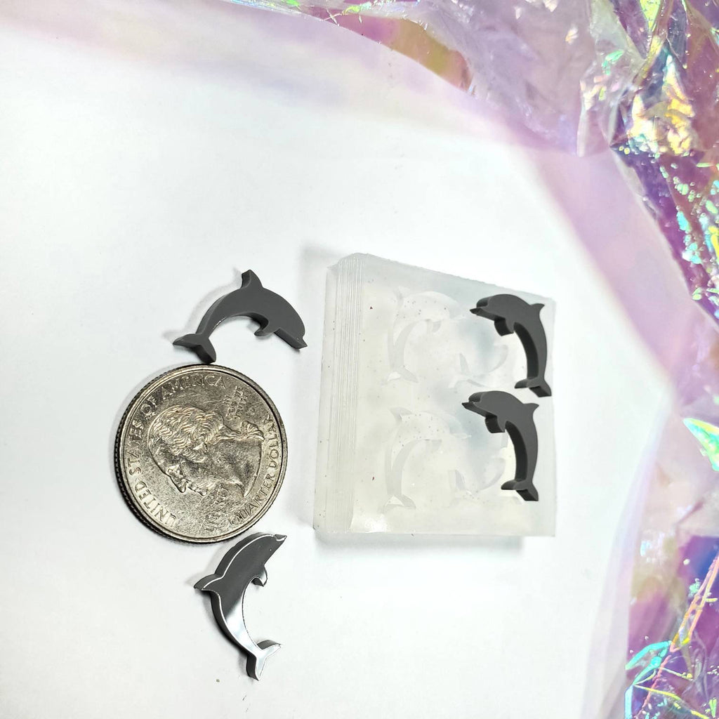 Dolphin Stud Earring Silicone Mold(B11)