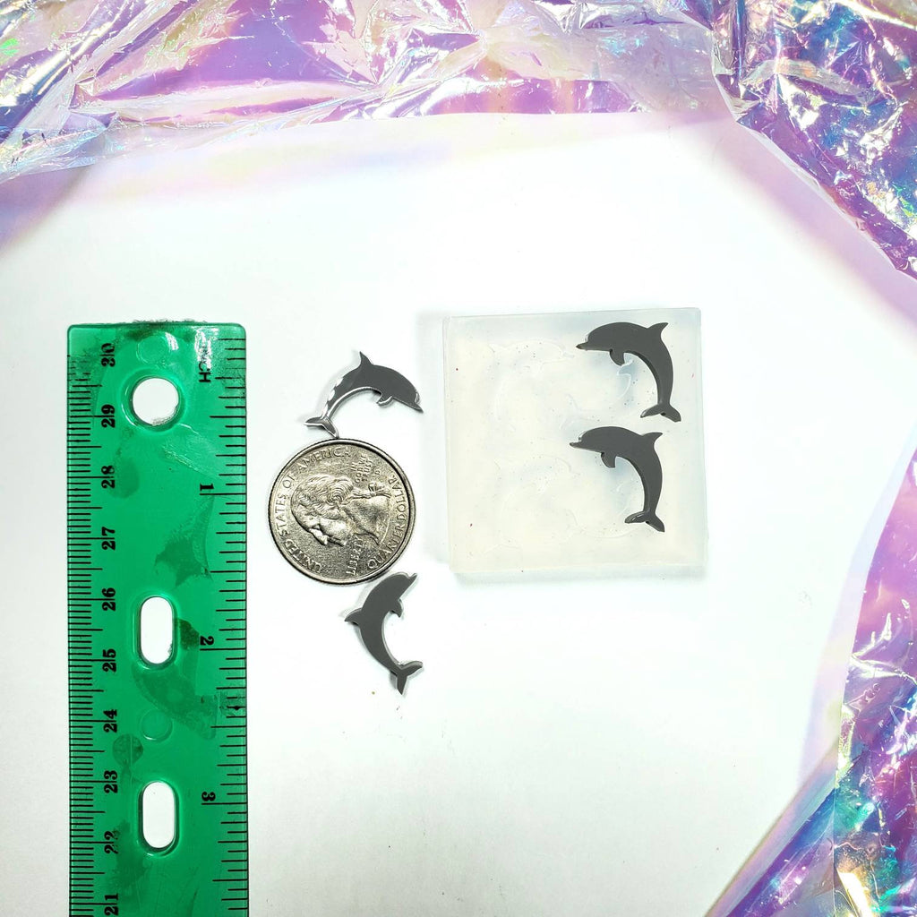 Dolphin Stud Earring Silicone Mold(B11)