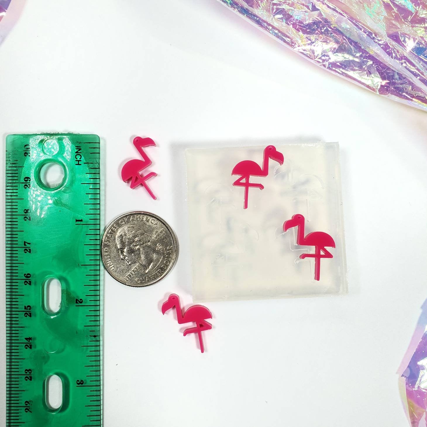 Flamingos Earrings Silicone Mold(B7)
