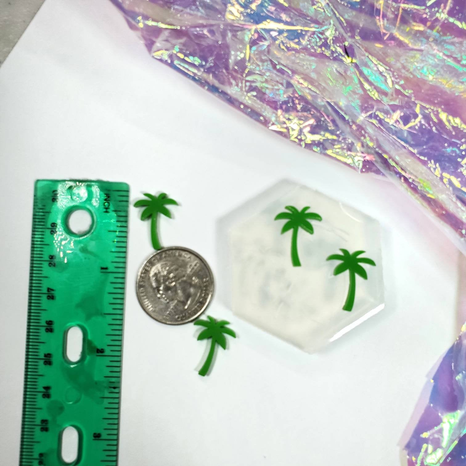 Palm Tree Stud Earring Silicone Mold(B7)