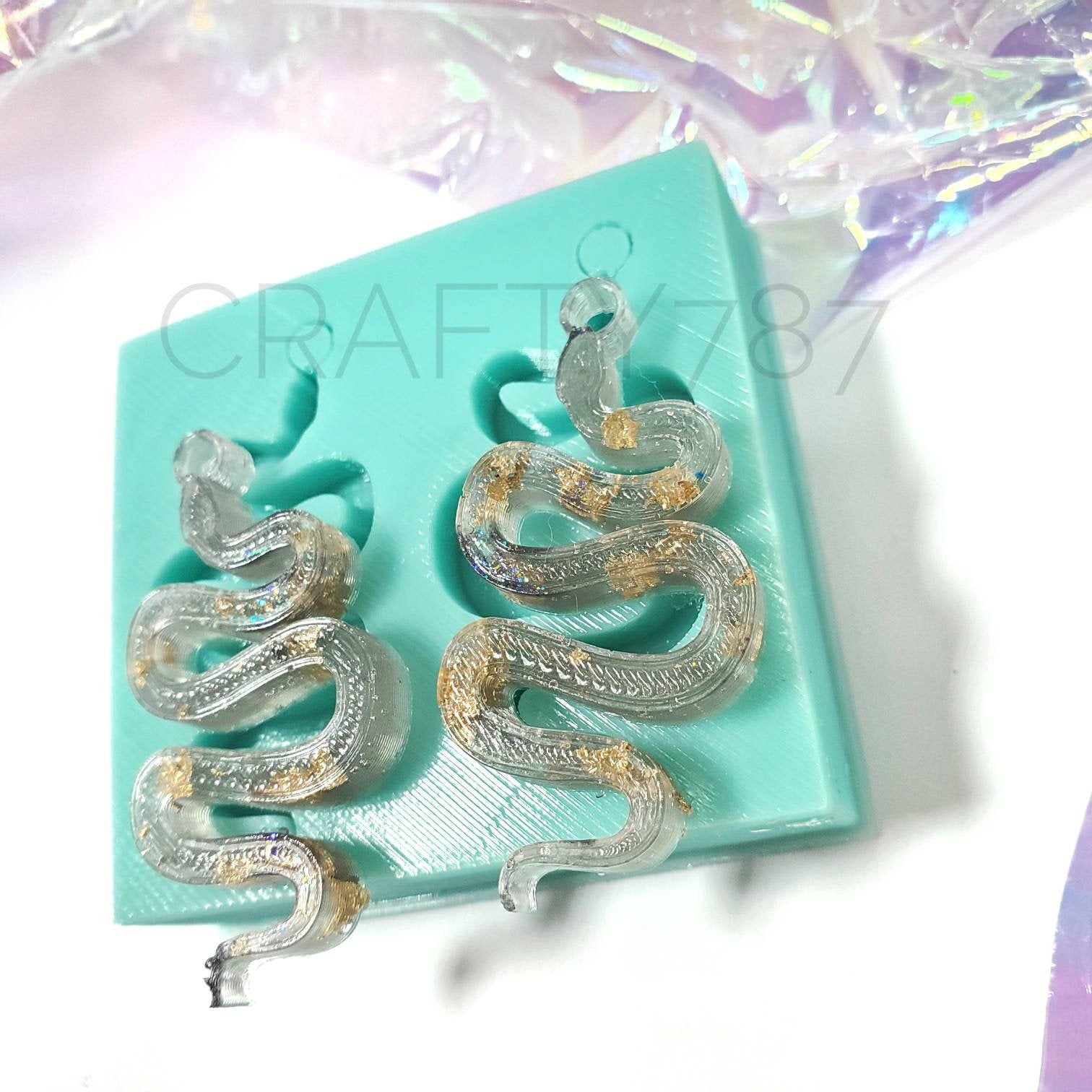 Snake Earring Silicone Mold (C10)