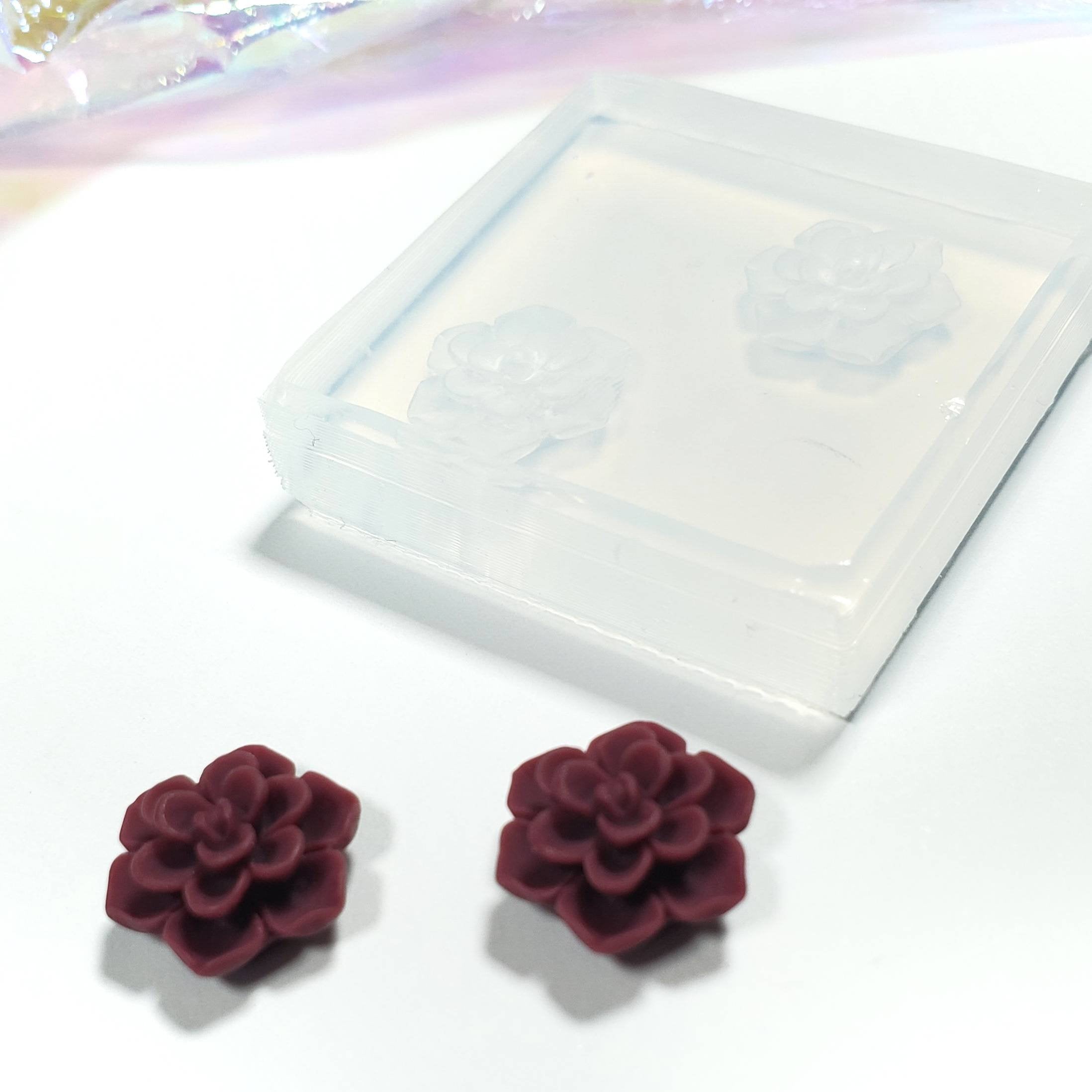 Matte 12mm Succulents Silicone Mold(A10)