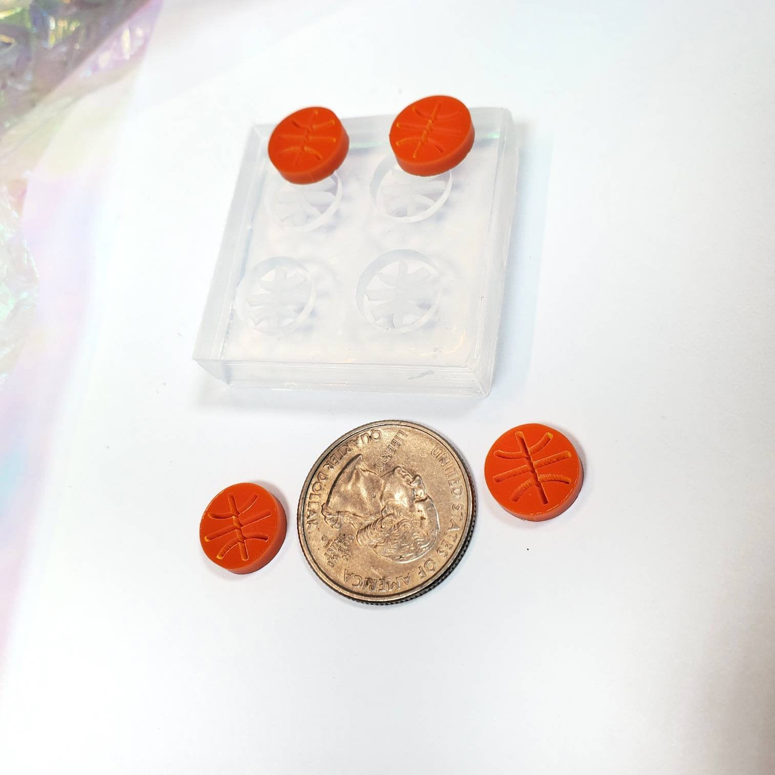 Basketball Stud Earrings Silicone Mold(B12)