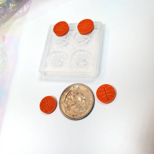 Basketball Stud Earrings Silicone Mold(B12)