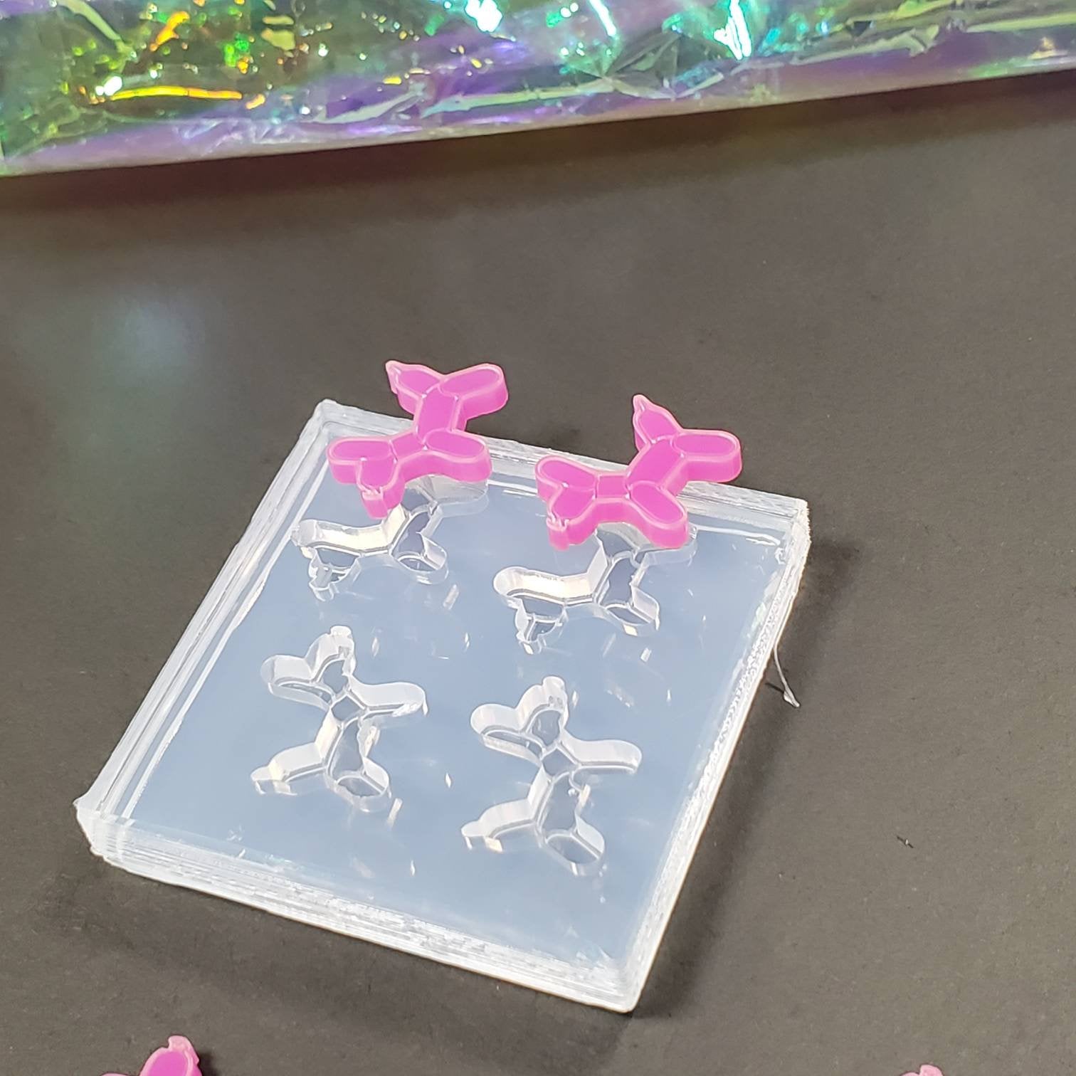 Balloon Dog Stud Earring Silicone Mold(A12)