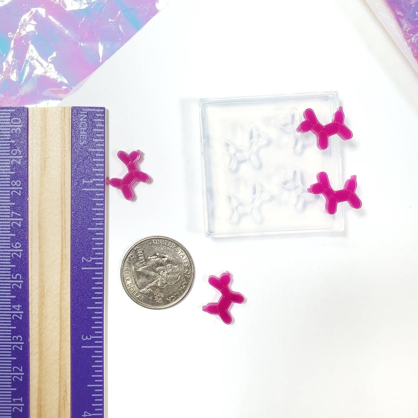 Balloon Dog Stud Earring Silicone Mold(A12)