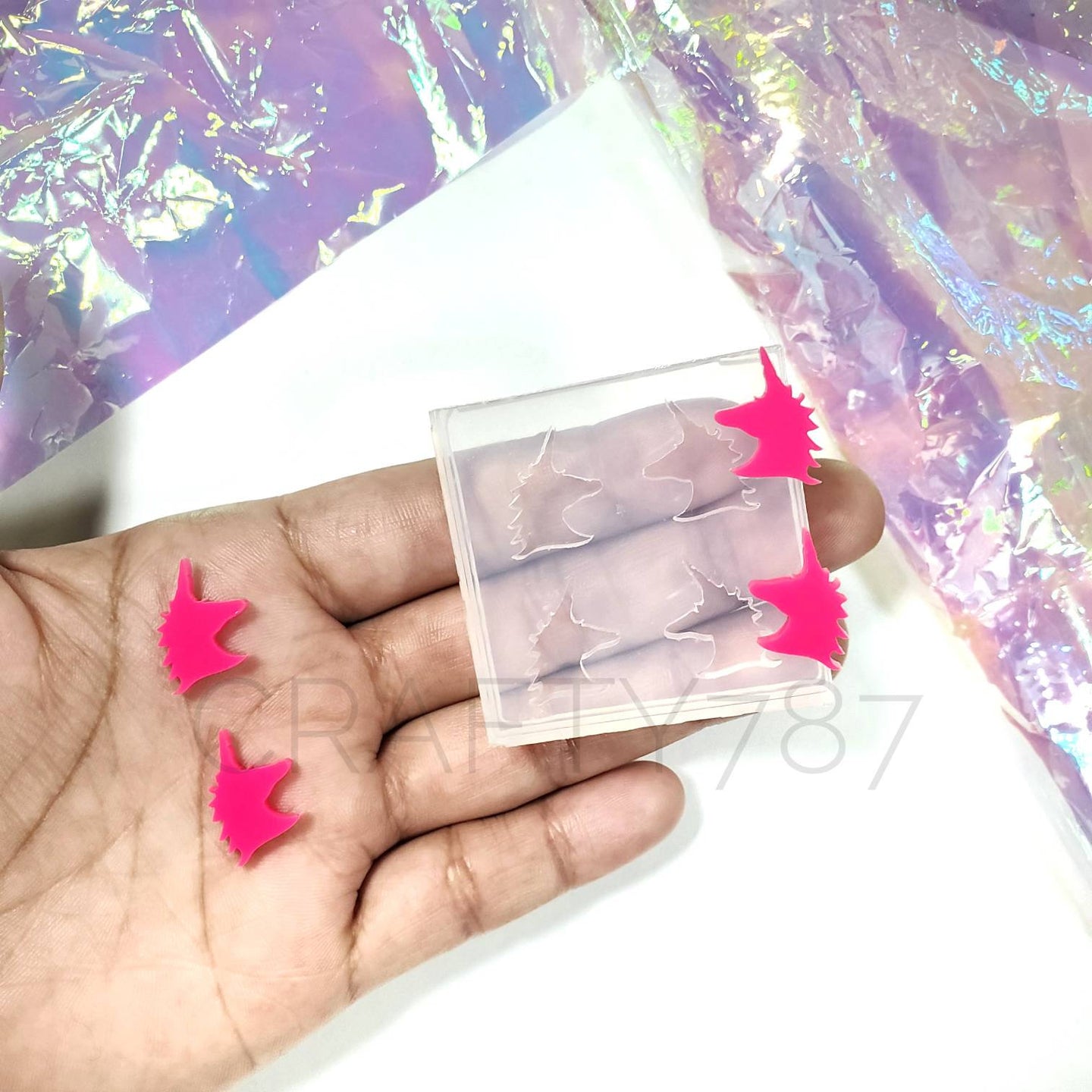 Unicorn Stud Earring Silicone Mold(A11)