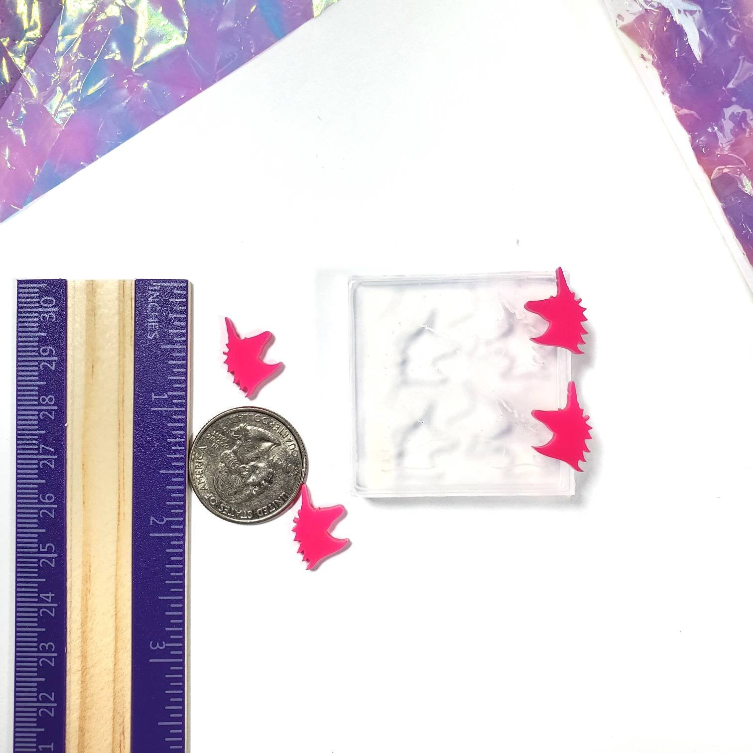 Unicorn Stud Earring Silicone Mold(A11)