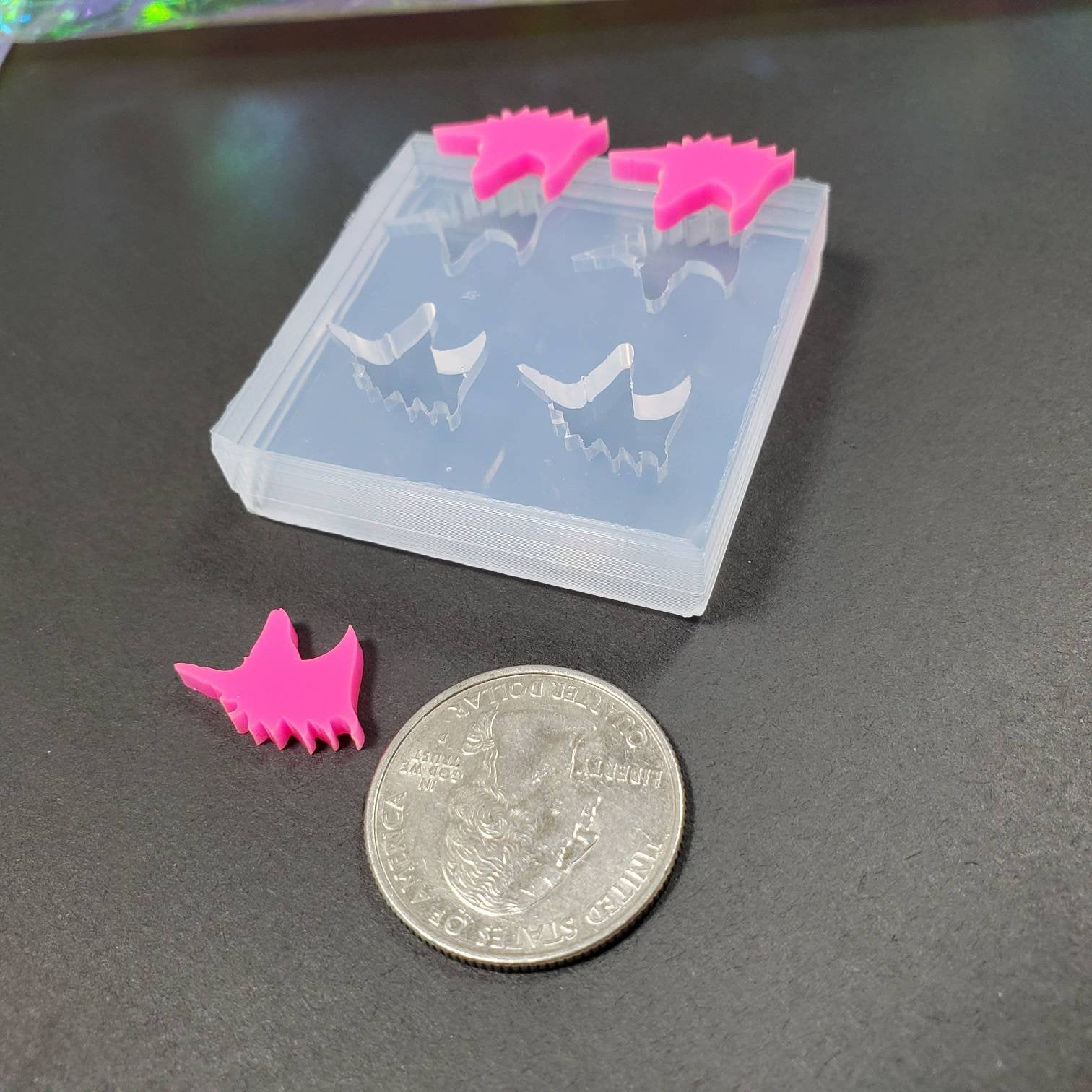 Unicorn Stud Earring Silicone Mold(A11)