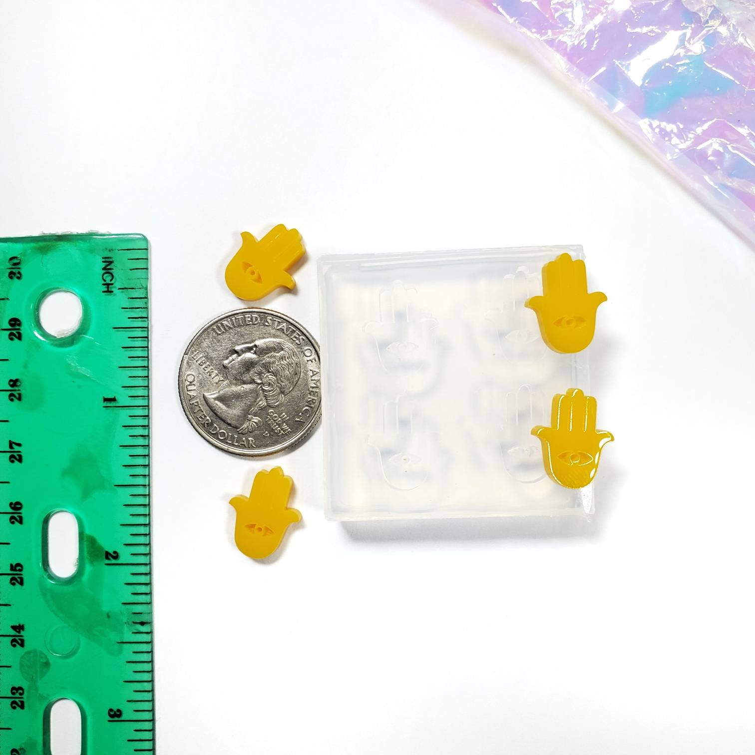 Hamsa Hand Earring Silicone Mold(A12)