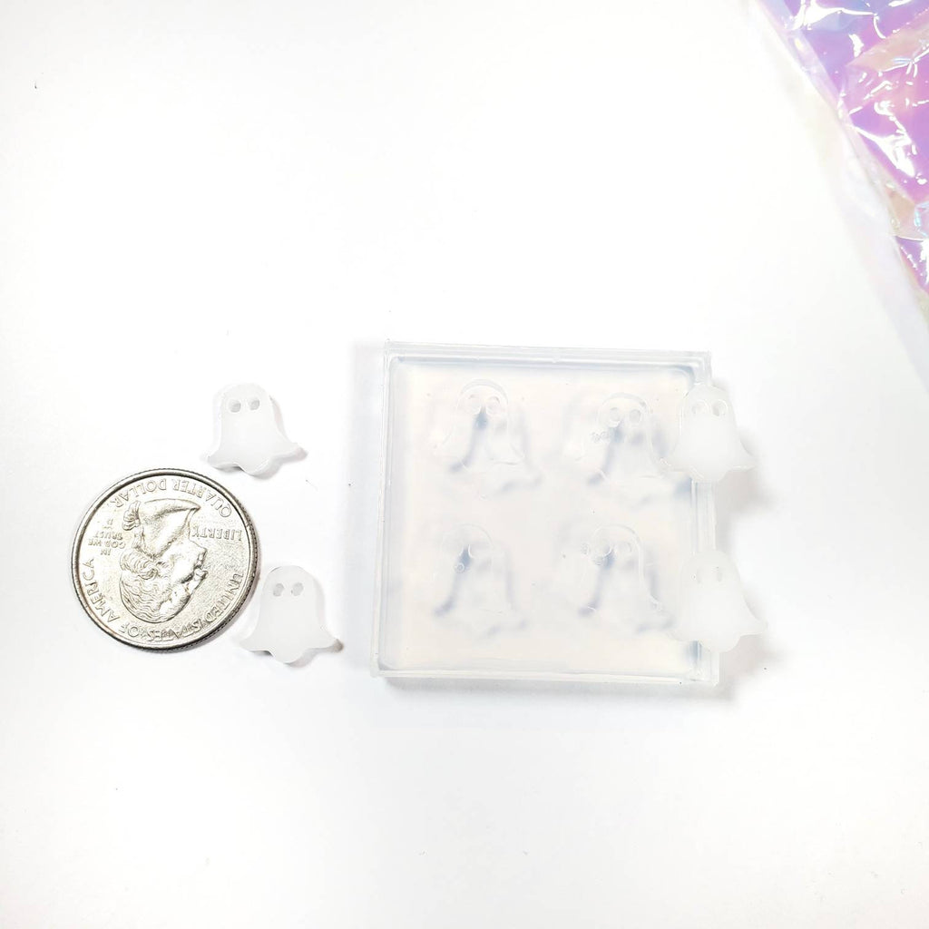 Cute Ghost Stud Earring Silicone Mold(A11)
