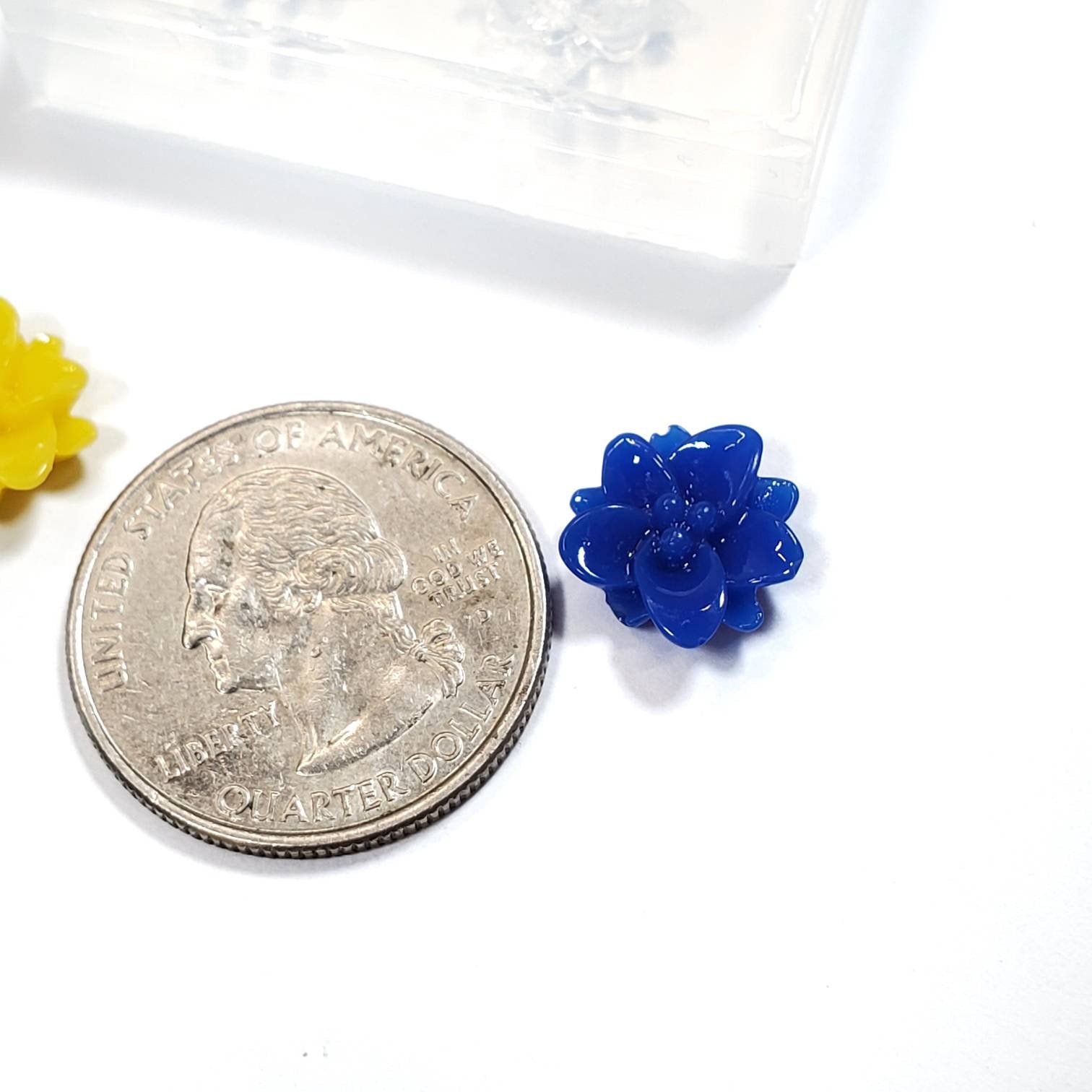 Lotus Flower 12mm Gloss Cabochon Silicone Mold