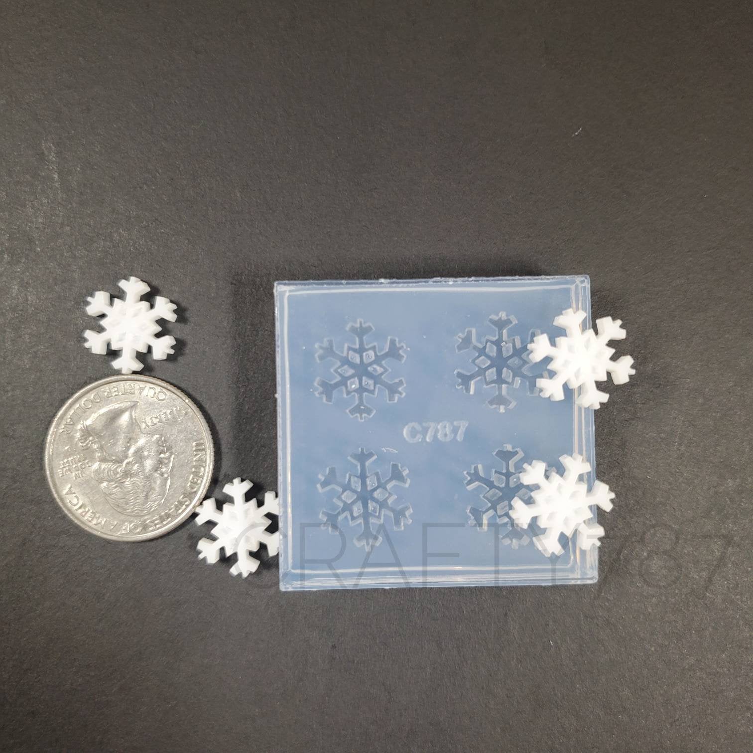Snowflake Stud Earring Silicone Mold (A5)