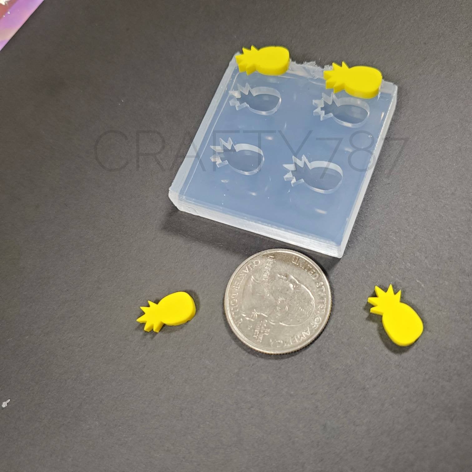 Pineapple Stud Earring Silicone Mold(B7)