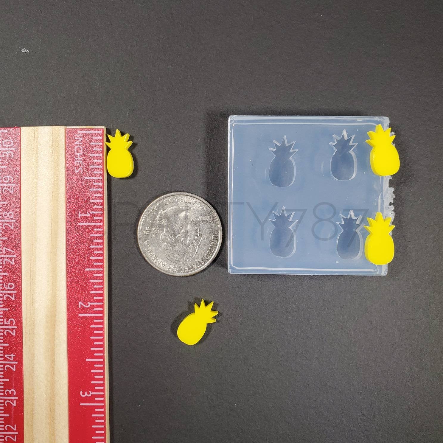 Pineapple Stud Earring Silicone Mold(B7)