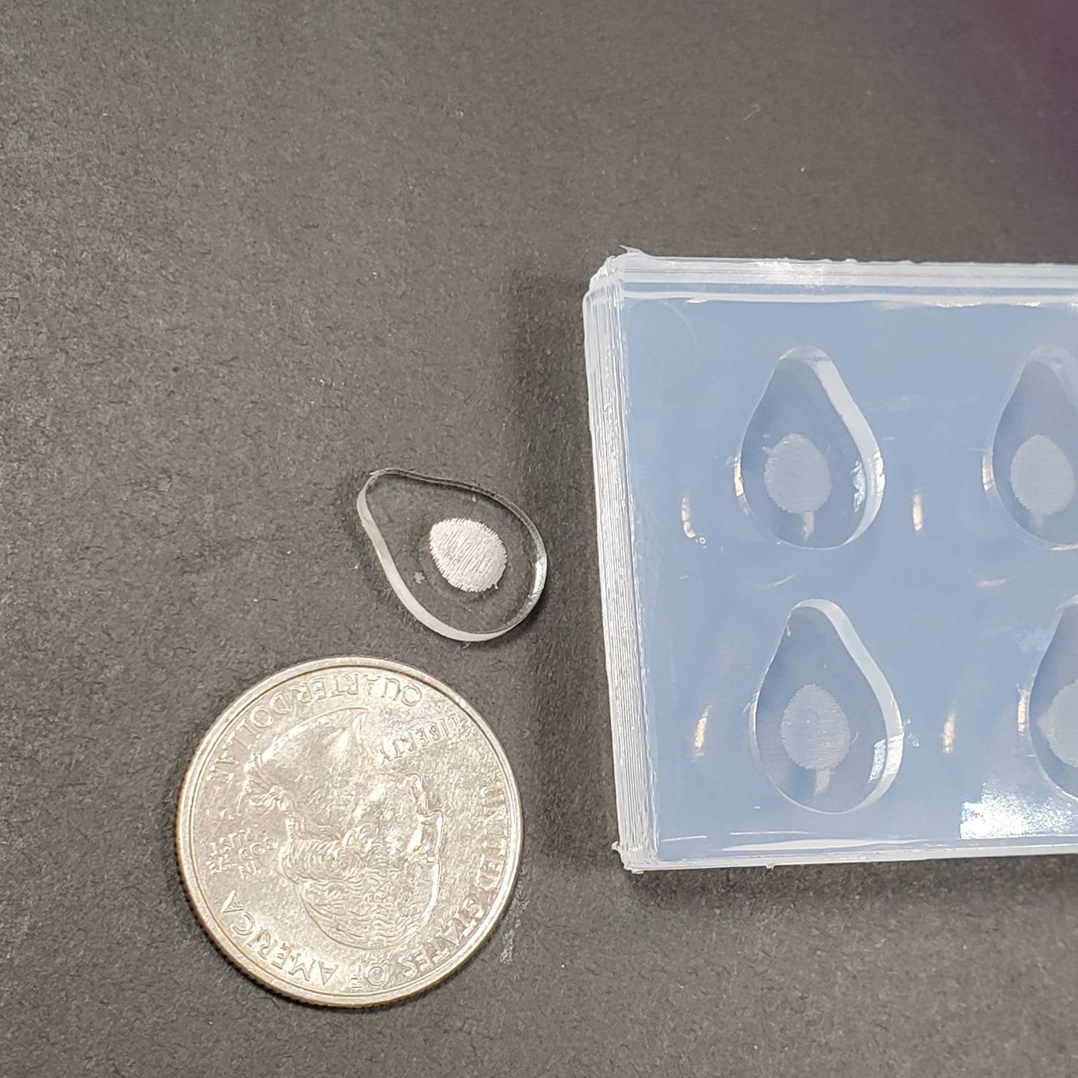 Avocado Aguacate Earring Stud Silicone Mold (A7)
