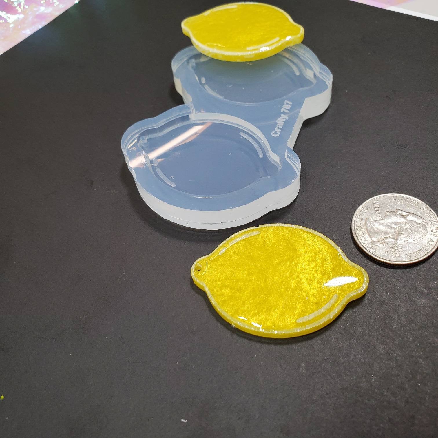 Lime Lemon Dangle Earring Silicone Mold (D3)