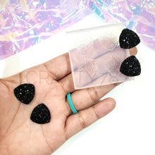 Load image into Gallery viewer, Druzy Triangle 16mm Stud Earring Silicone Mold [less chunky](B3)
