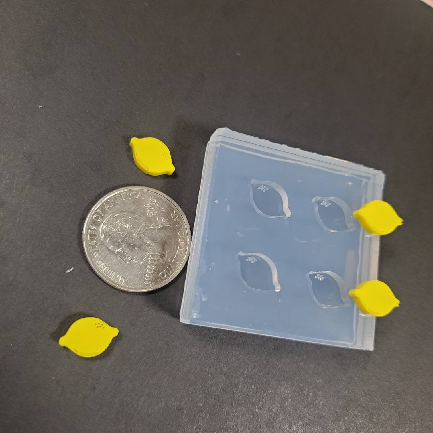 Lemons / Limes Stud Earrings Silicone Mold | Jewelry Mold | Resin Clay Mold | Earrings Bits Mold Fruit Earrings  (B7)