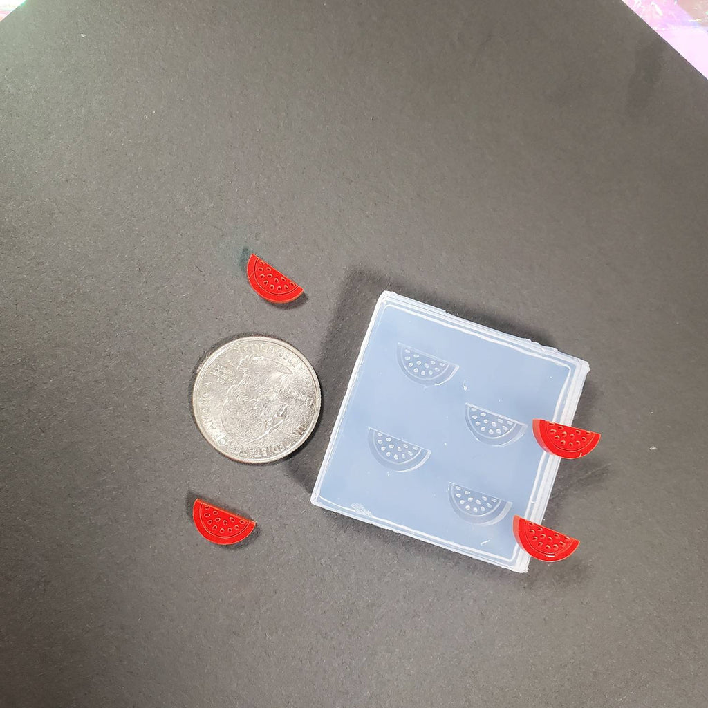 Watermelon Stud Earring Silicone Mold (B7)