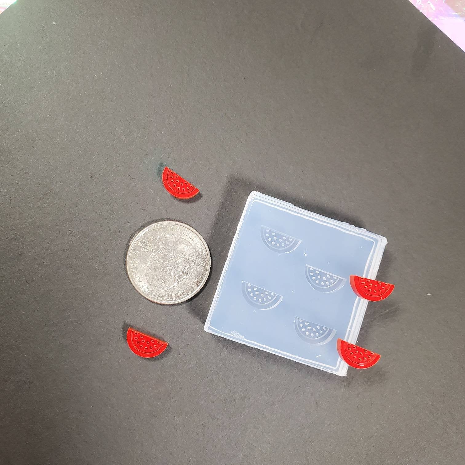 Watermelon Stud Earring Silicone Mold (B7)