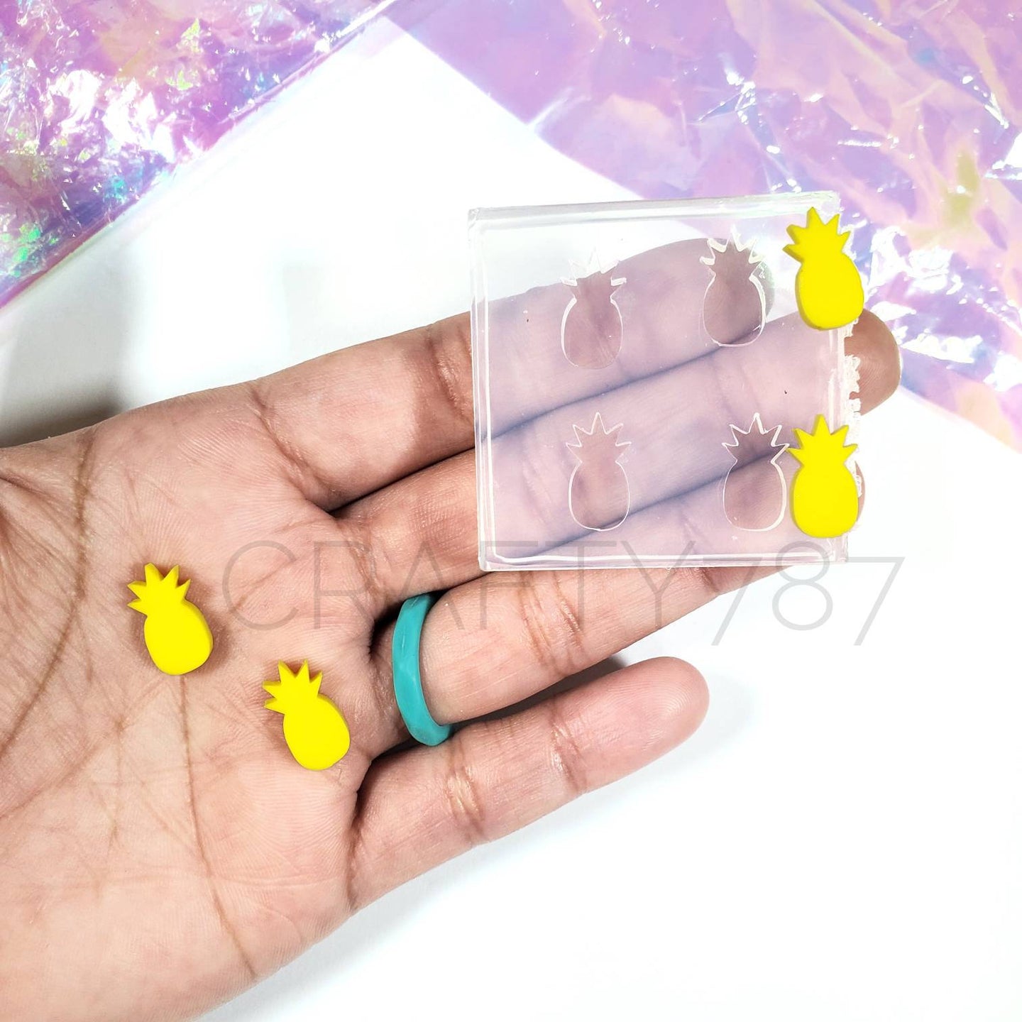 Pineapple Stud Earring Silicone Mold(B7)