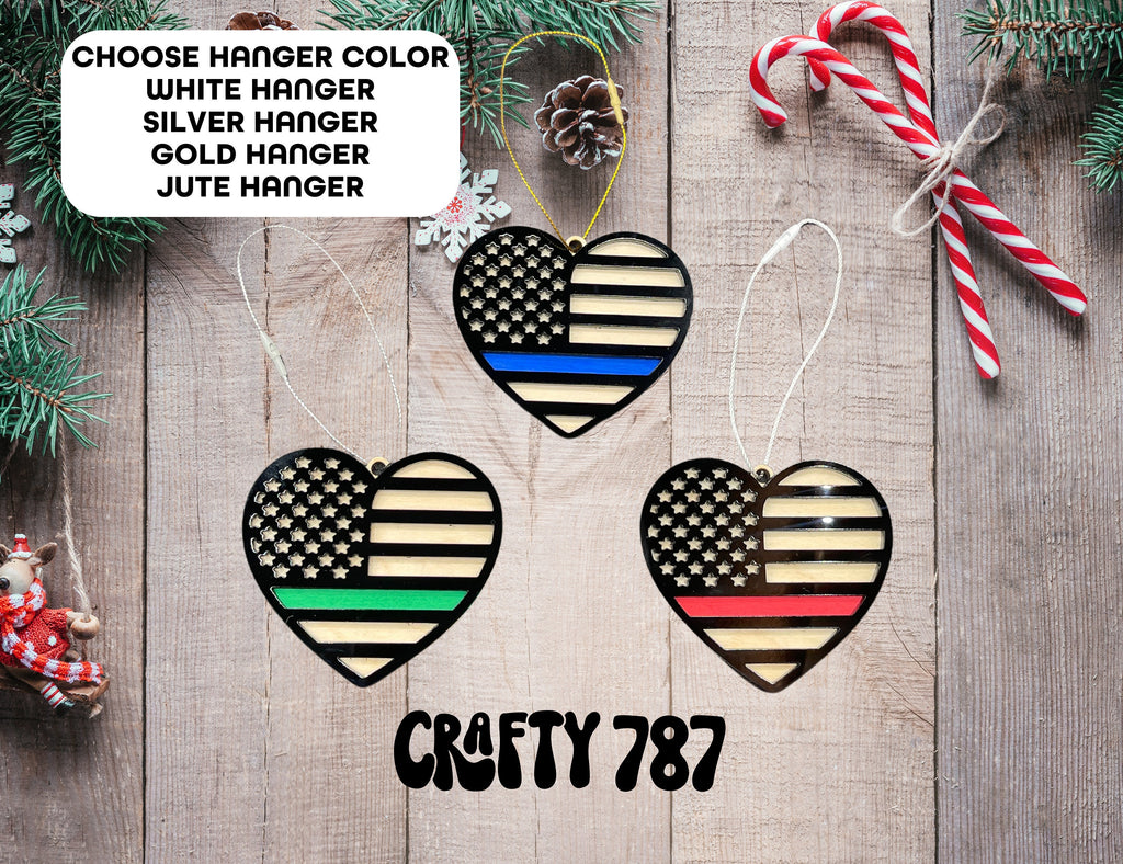 Personalize Christmas Ornament, First Responder Ornament,