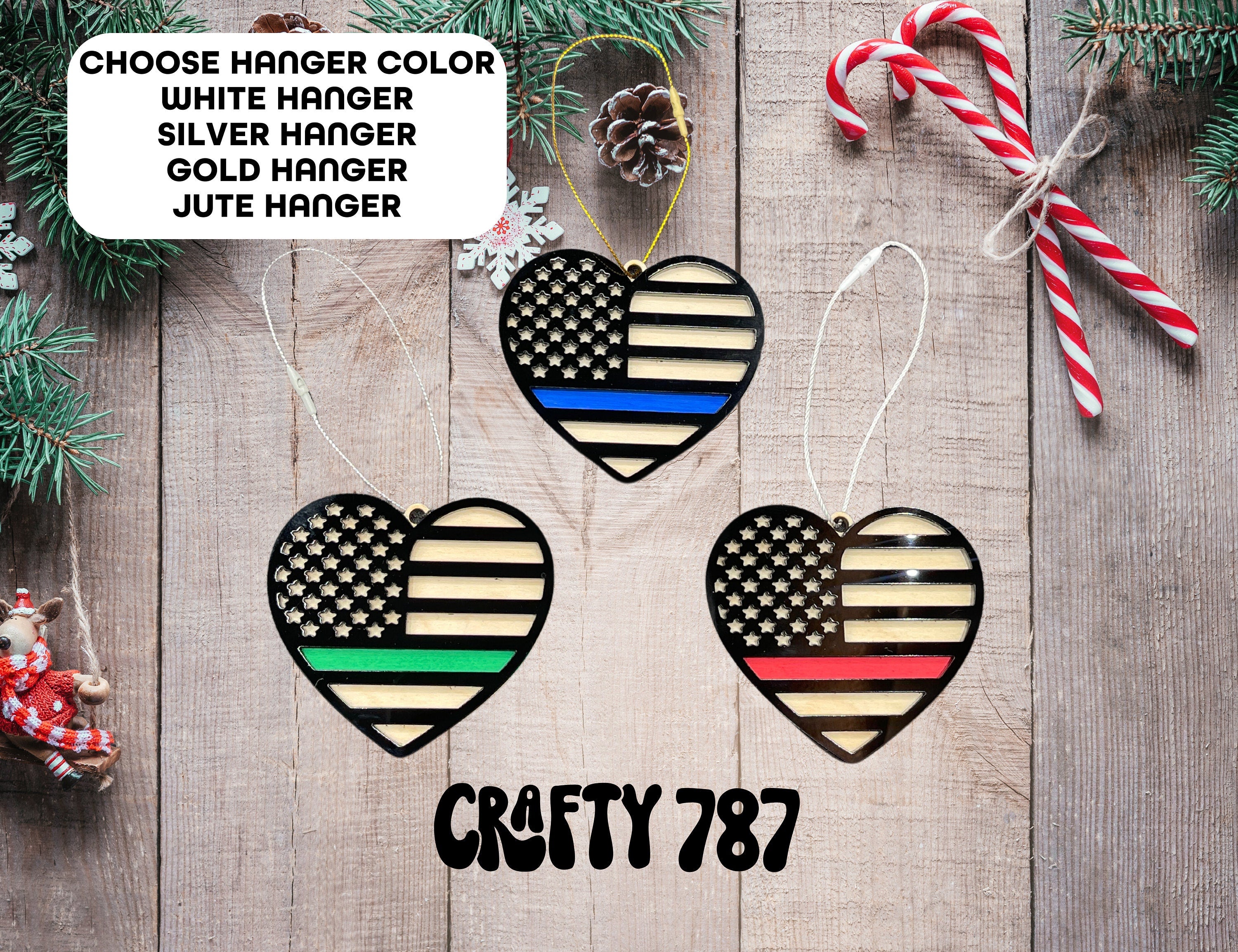 Personalize Christmas Ornament, First Responder Ornament,
