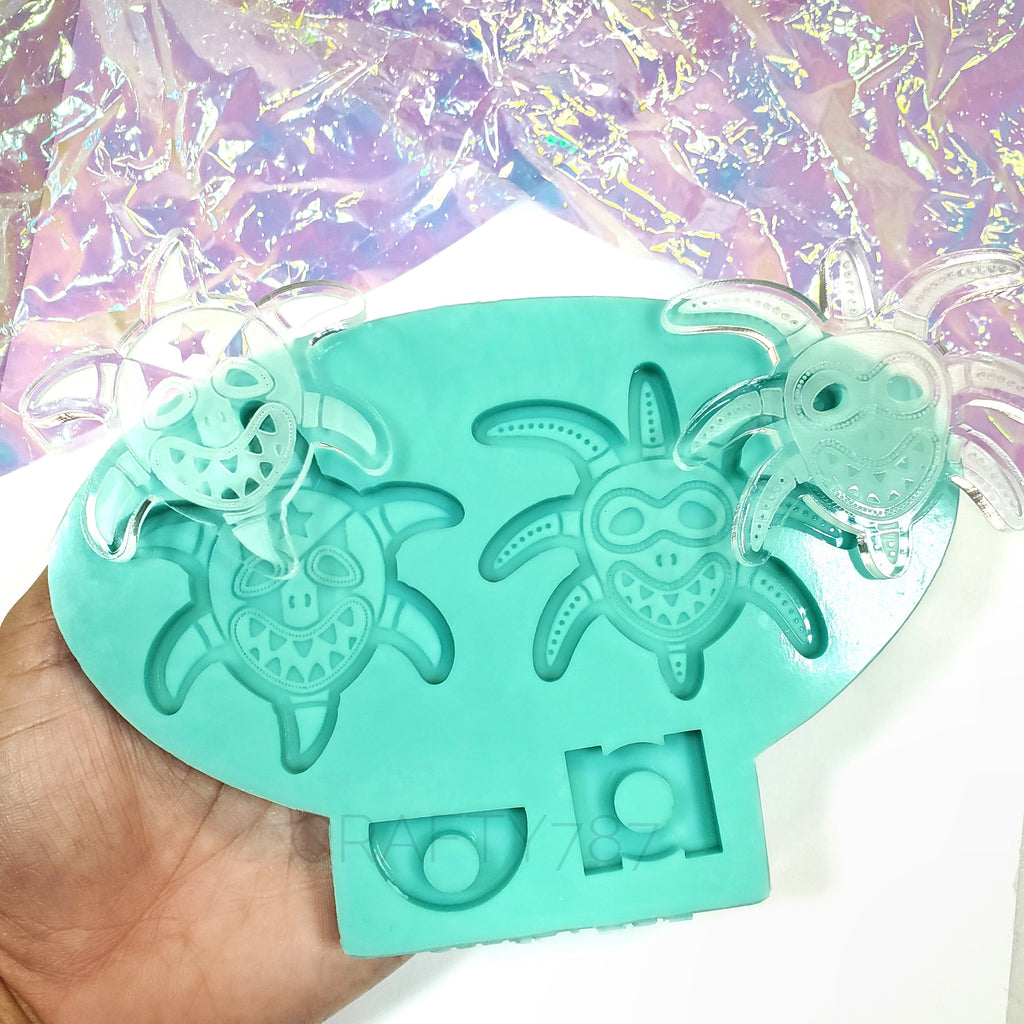 Vejigantes Silicone Mold Straw Topper | Keychain | Magnet (D11)