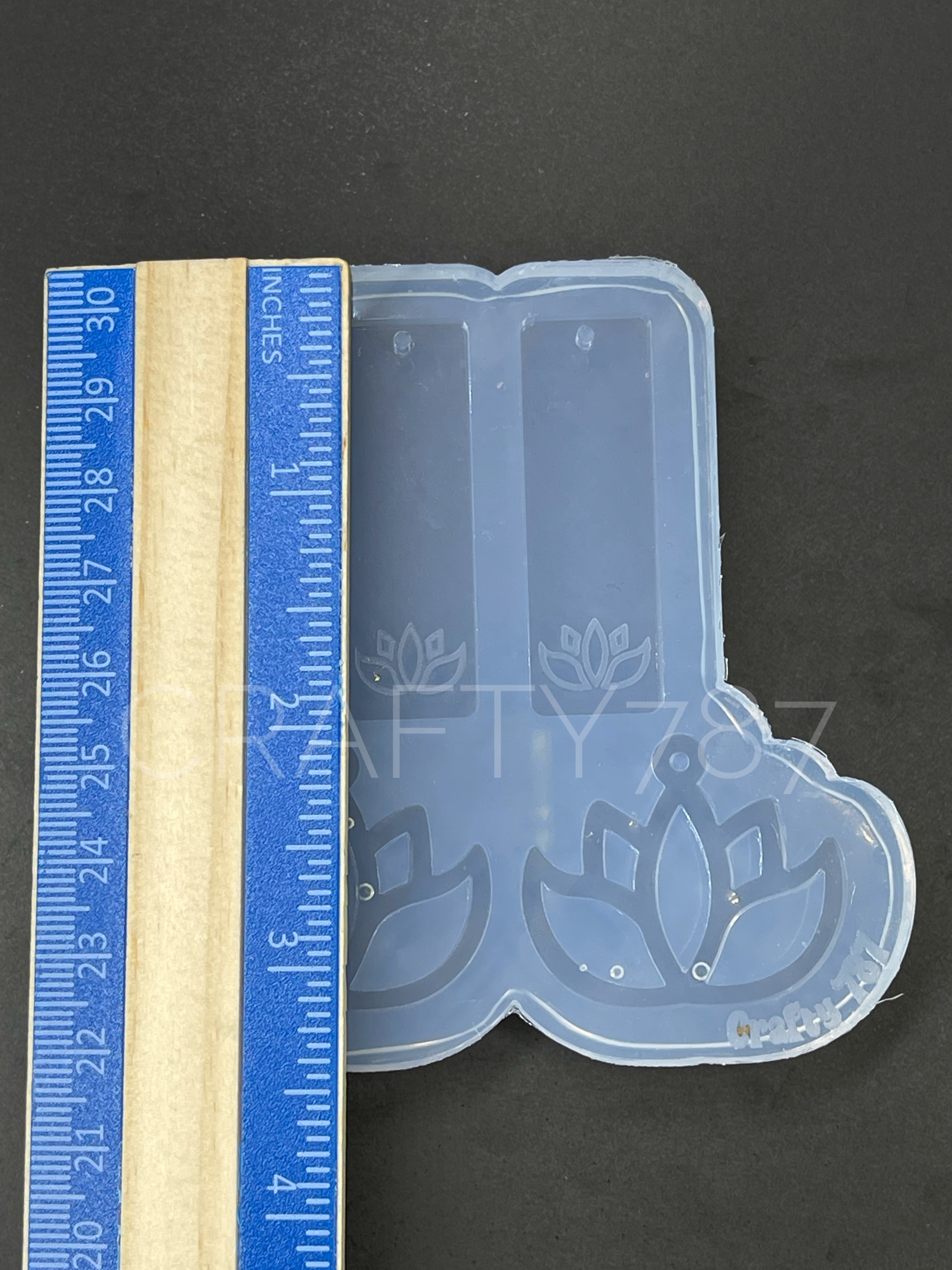Lotus Dangle Earring Silicone Mold (C13)