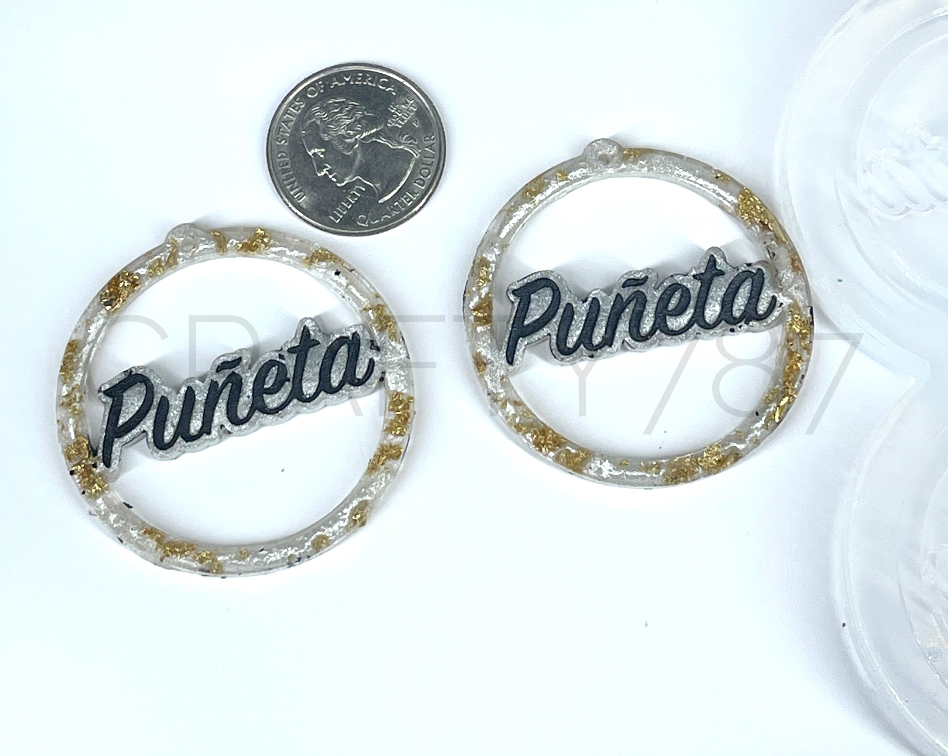 Puñeta Dangle Hoops Silicone Mold (C8)