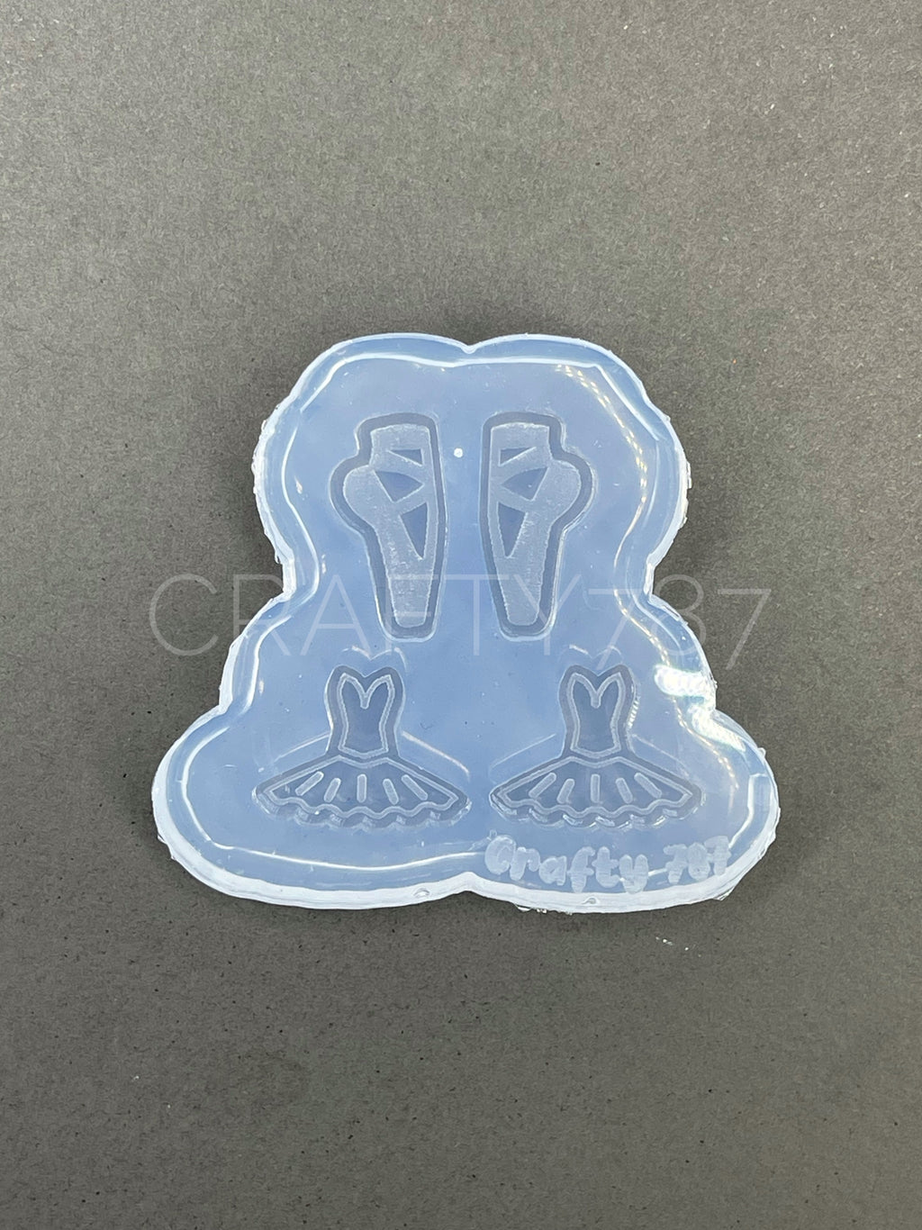 Ballet Stud Earring Silicone Mold, Bits Mold (B13)