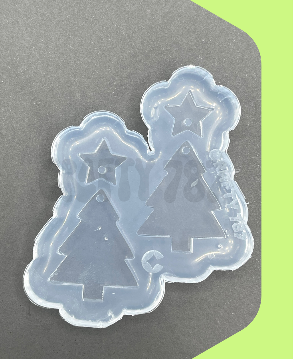 Christmas Tree Earring Mold (small version) (C14)