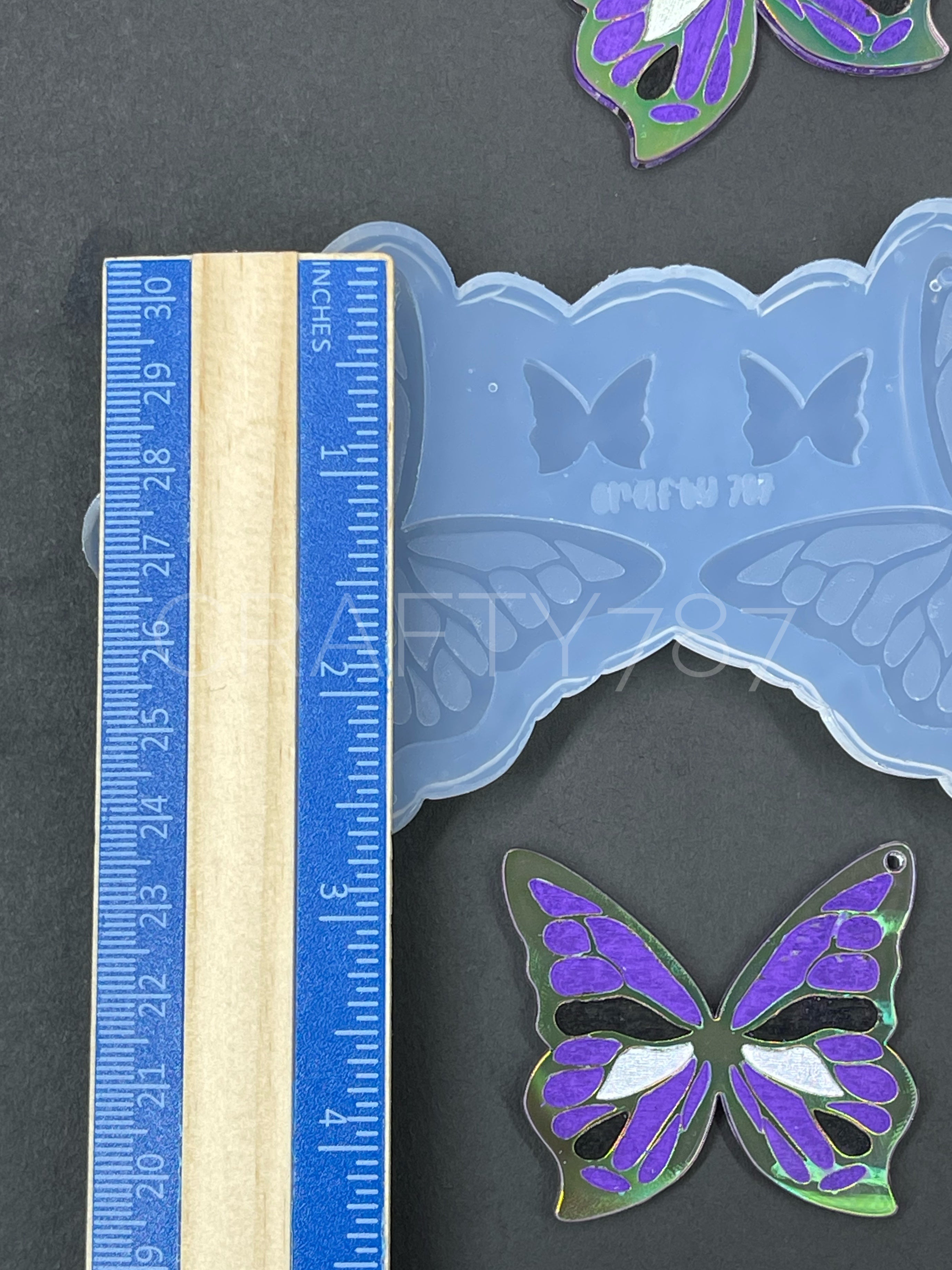 Butterfly Large Dangle Earring Silicone Mold (C8)