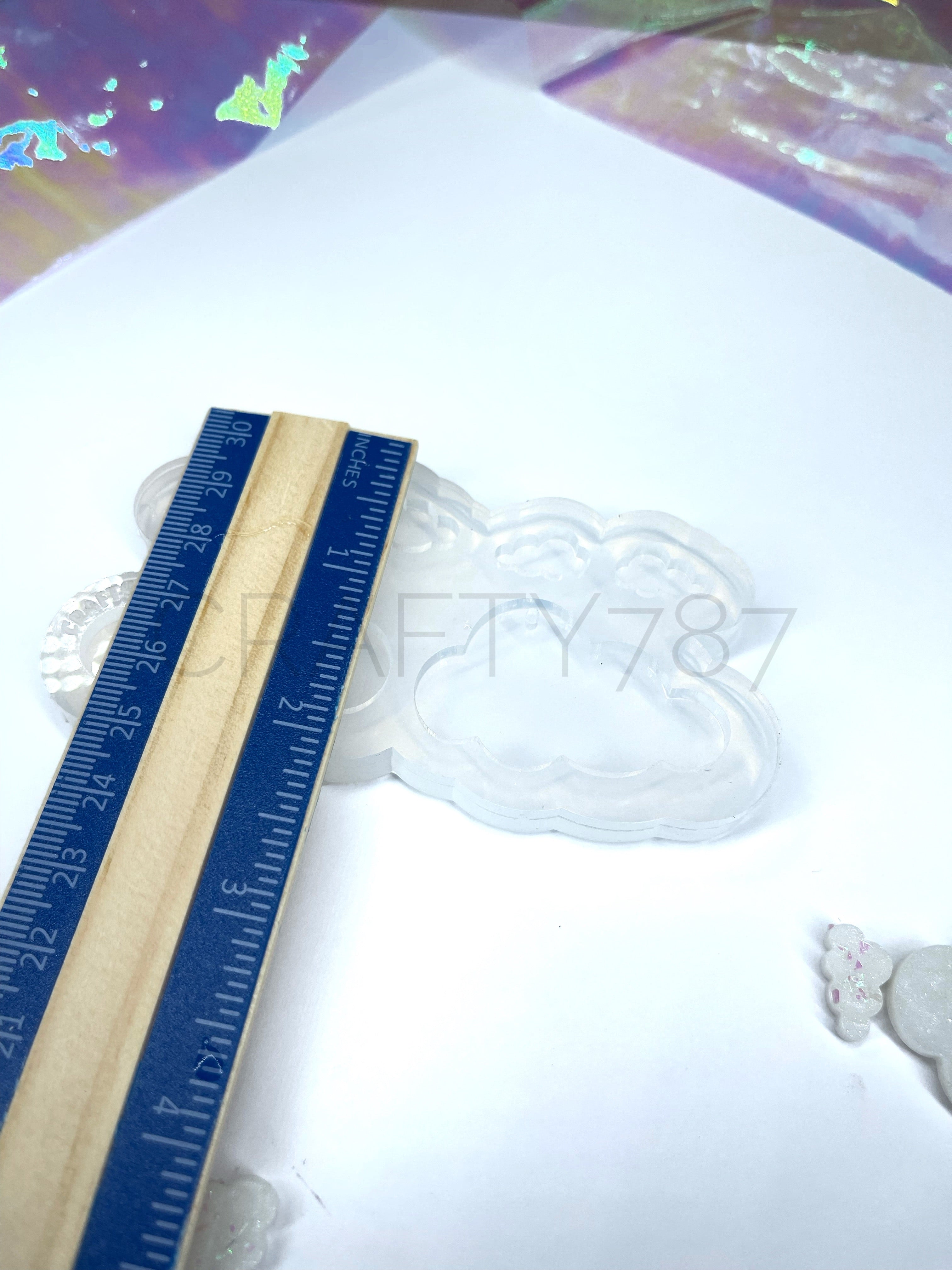 Cloud Dangle Earring and Studs Silicone Mold Style 2 (C7)