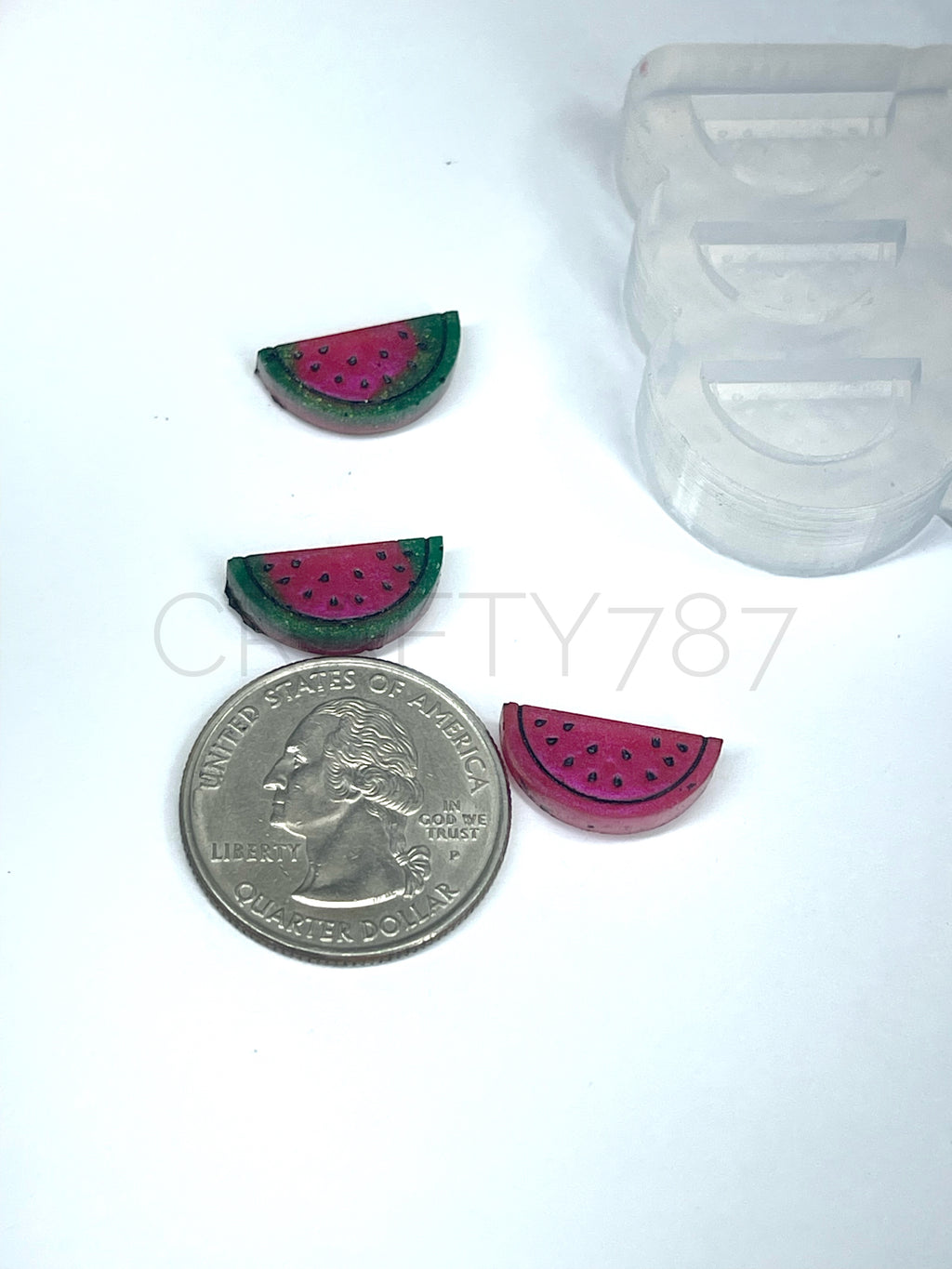 Watermelon Earring Stud Silicone Mold Style 2 (B10)
