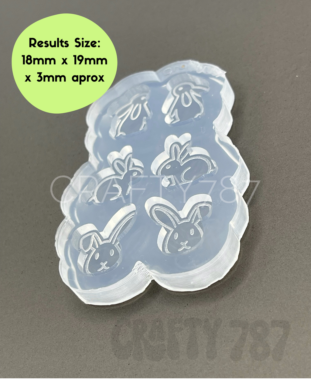 Bunny pallet Silicone Mold (A14)