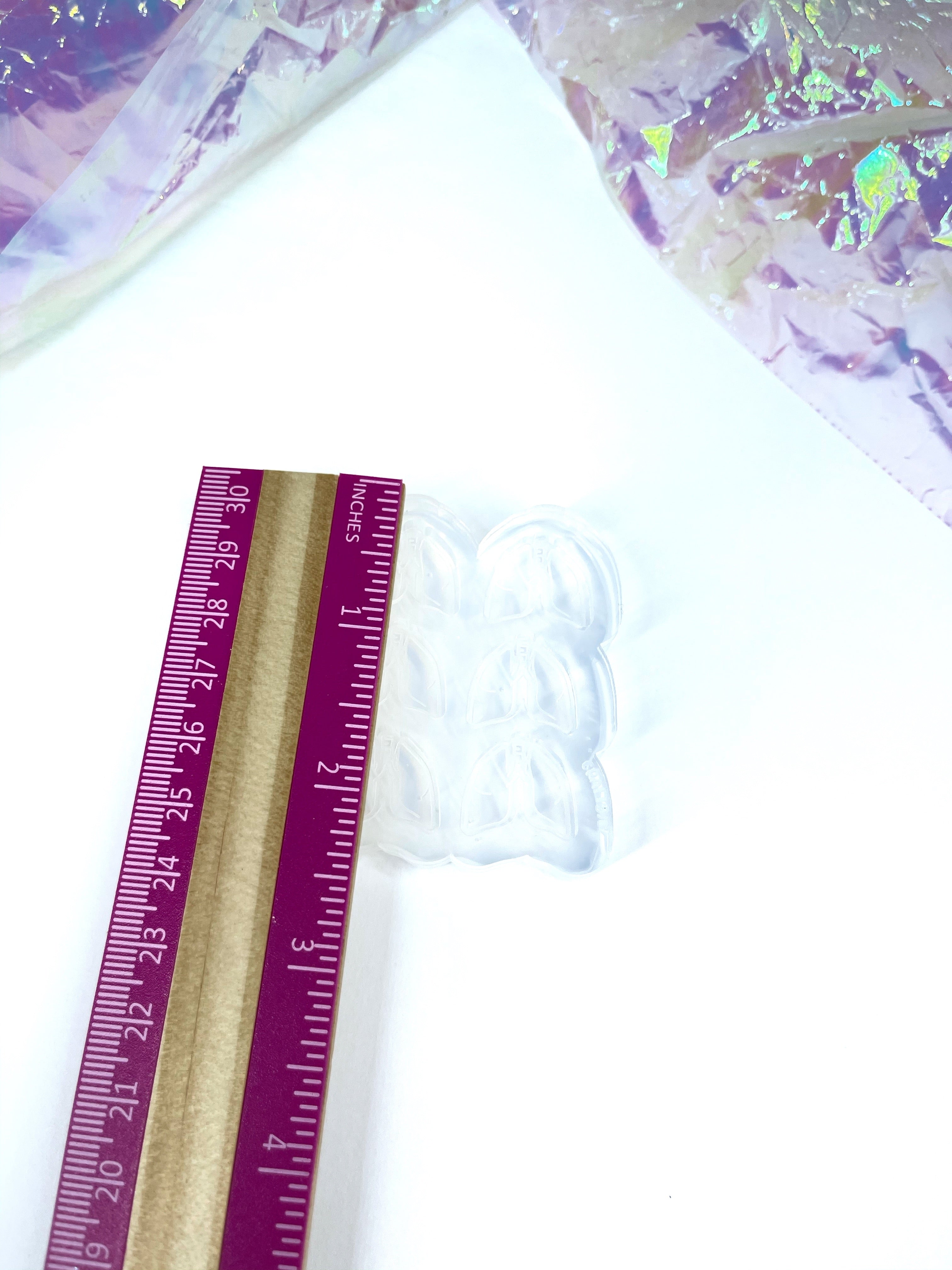 Lungs/Pulmones Studs Bits Silicone Mold(B10)