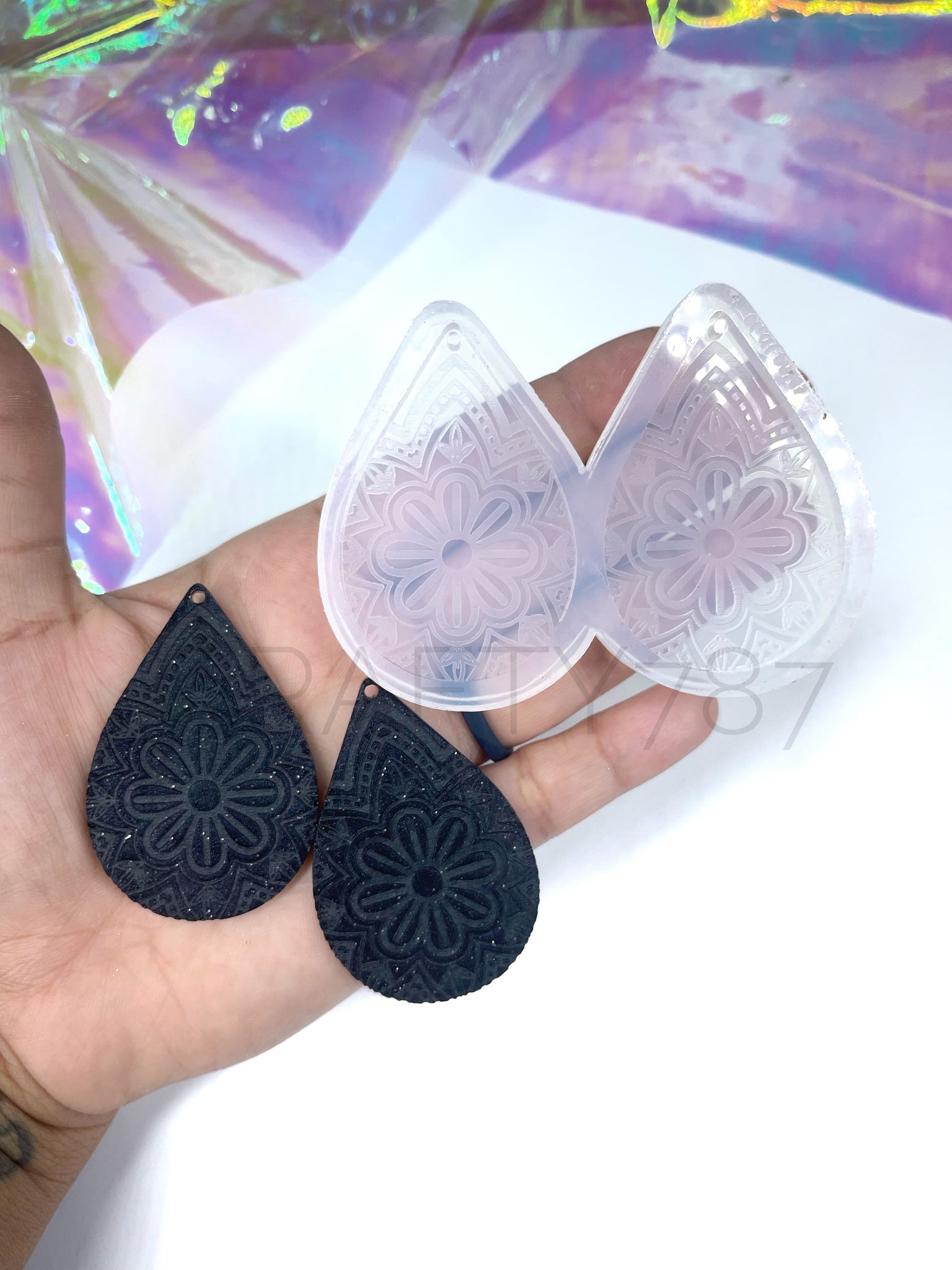 Mandala Earring Molds for Resin.Circle Earring Silicone Mold