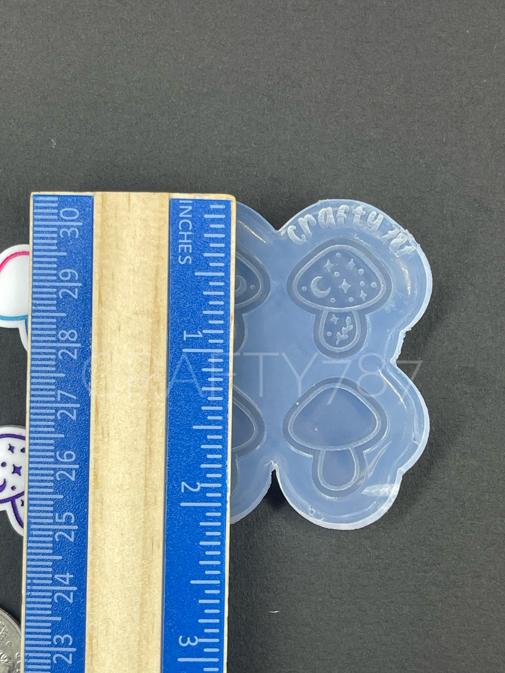 Mushroom Stud Earring Silicone Mold (B9)