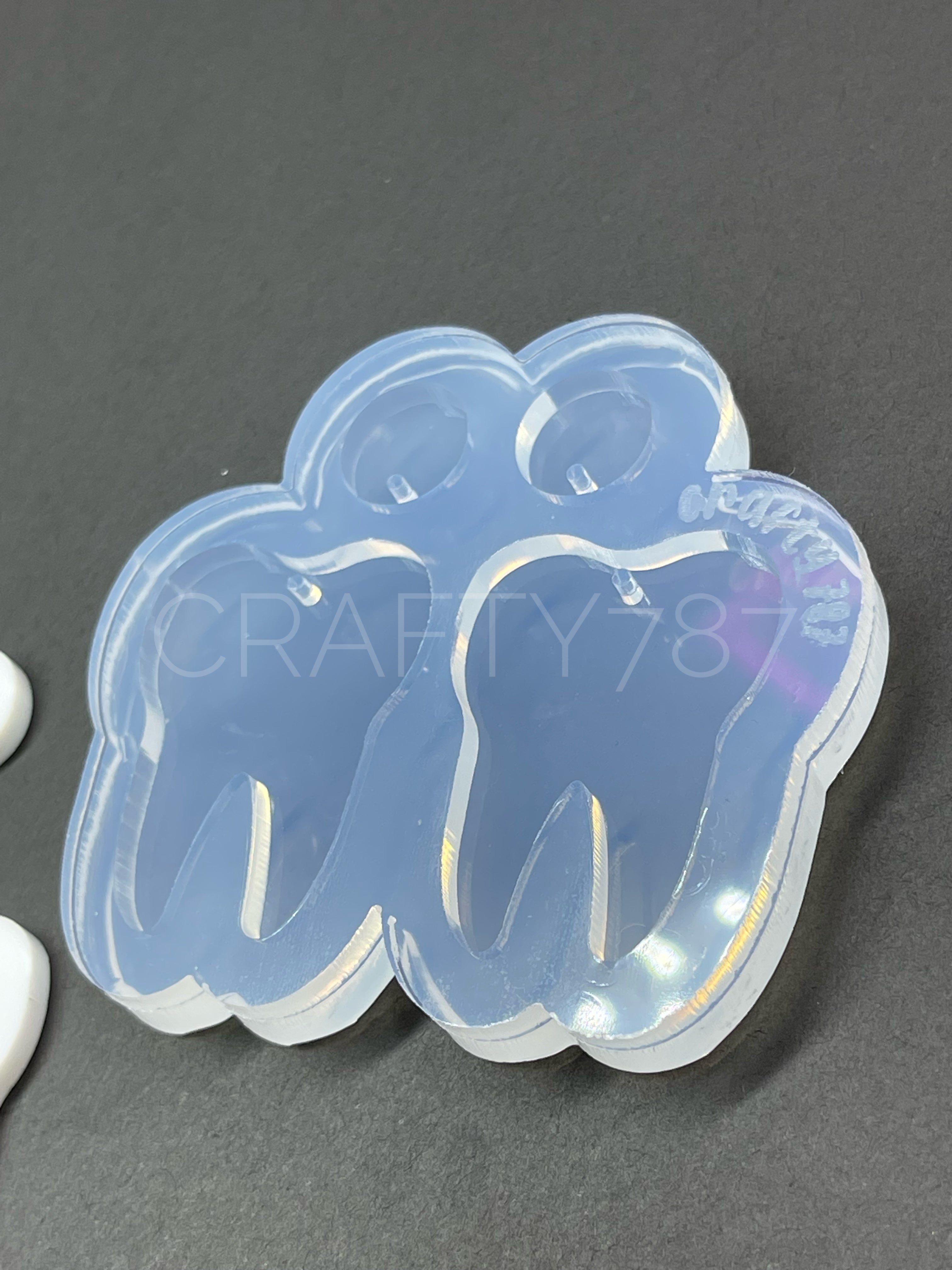 Tooth Dangle Keychain Silicone Mold (C5)