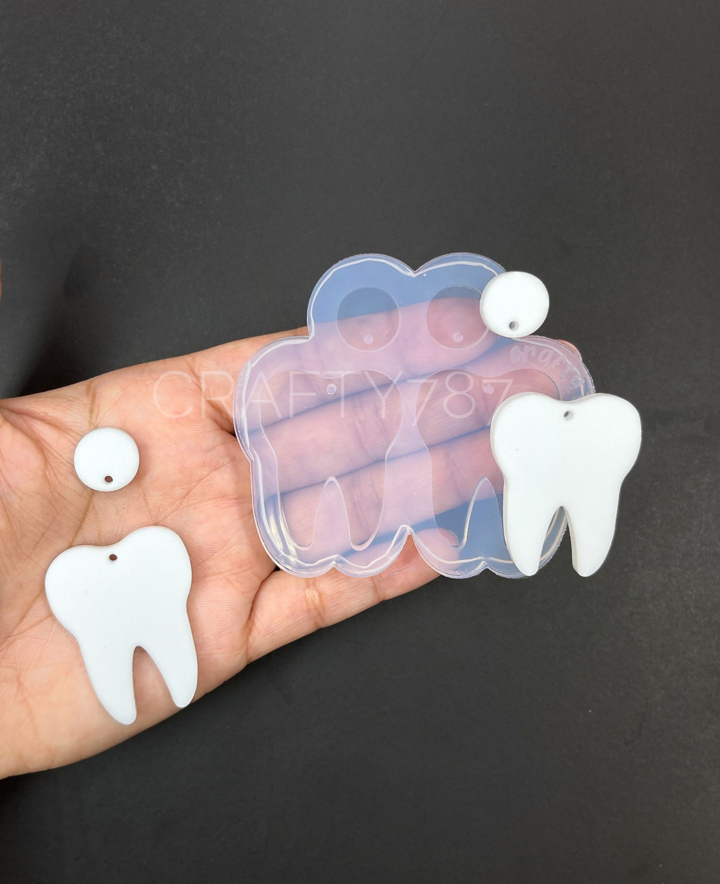 Tooth Dangle Keychain Silicone Mold (C5)