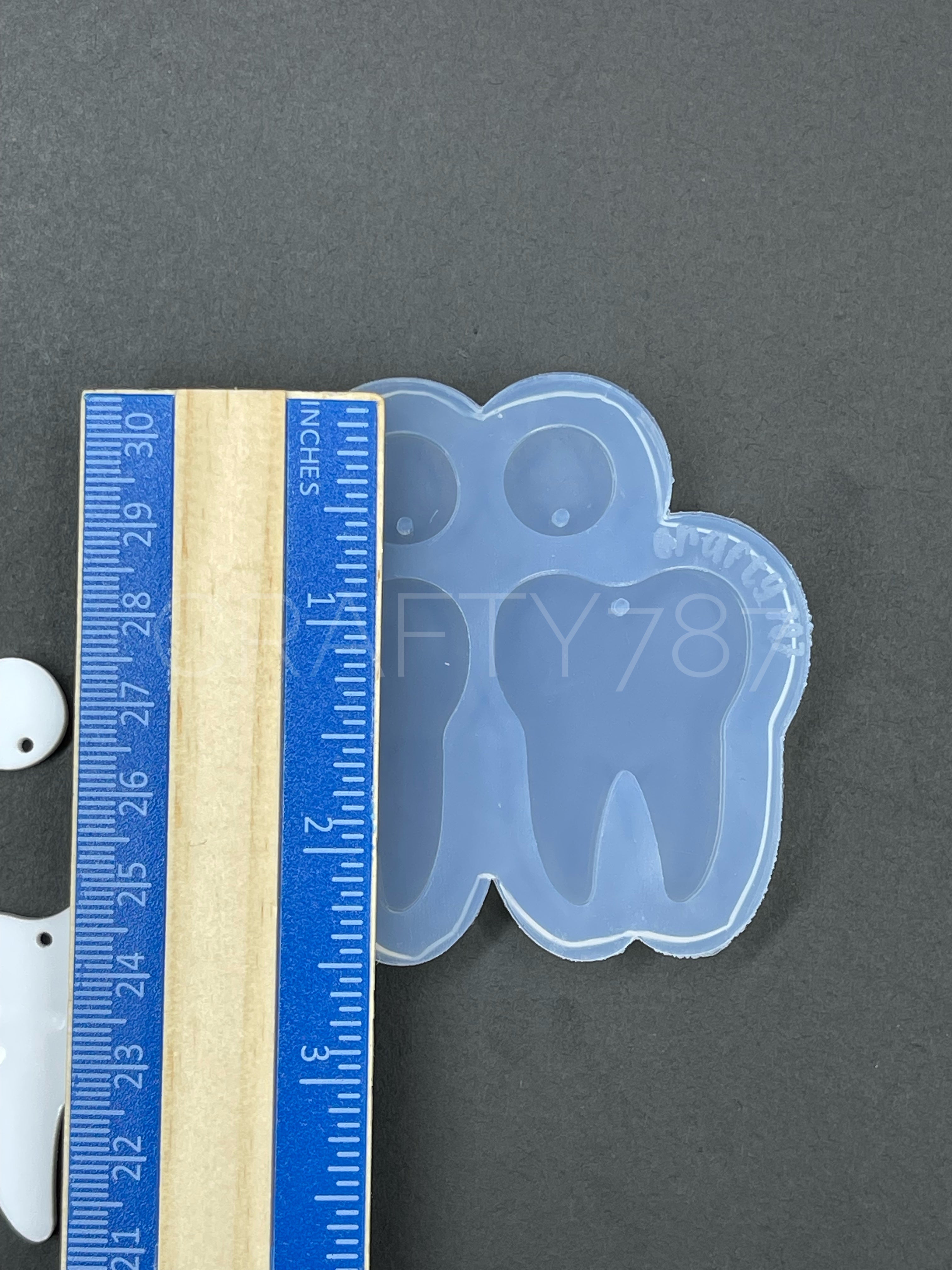 Tooth Dangle Keychain Silicone Mold (C5)
