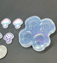 Load image into Gallery viewer, Mushroom Stud Earring Silicone Mold (B9)
