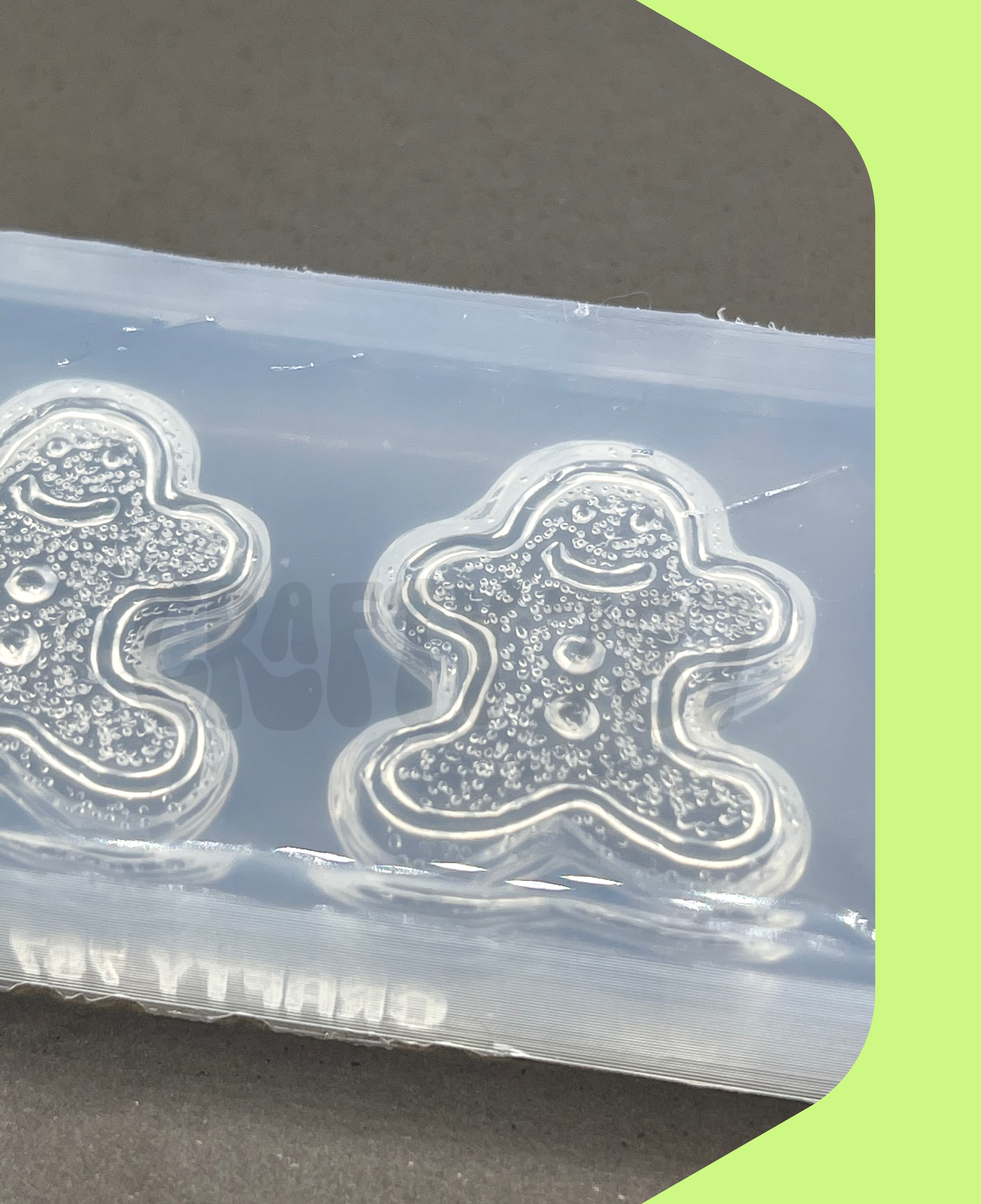 Gingerbread Cookie Silicone Mold, Resin Mold (B13)