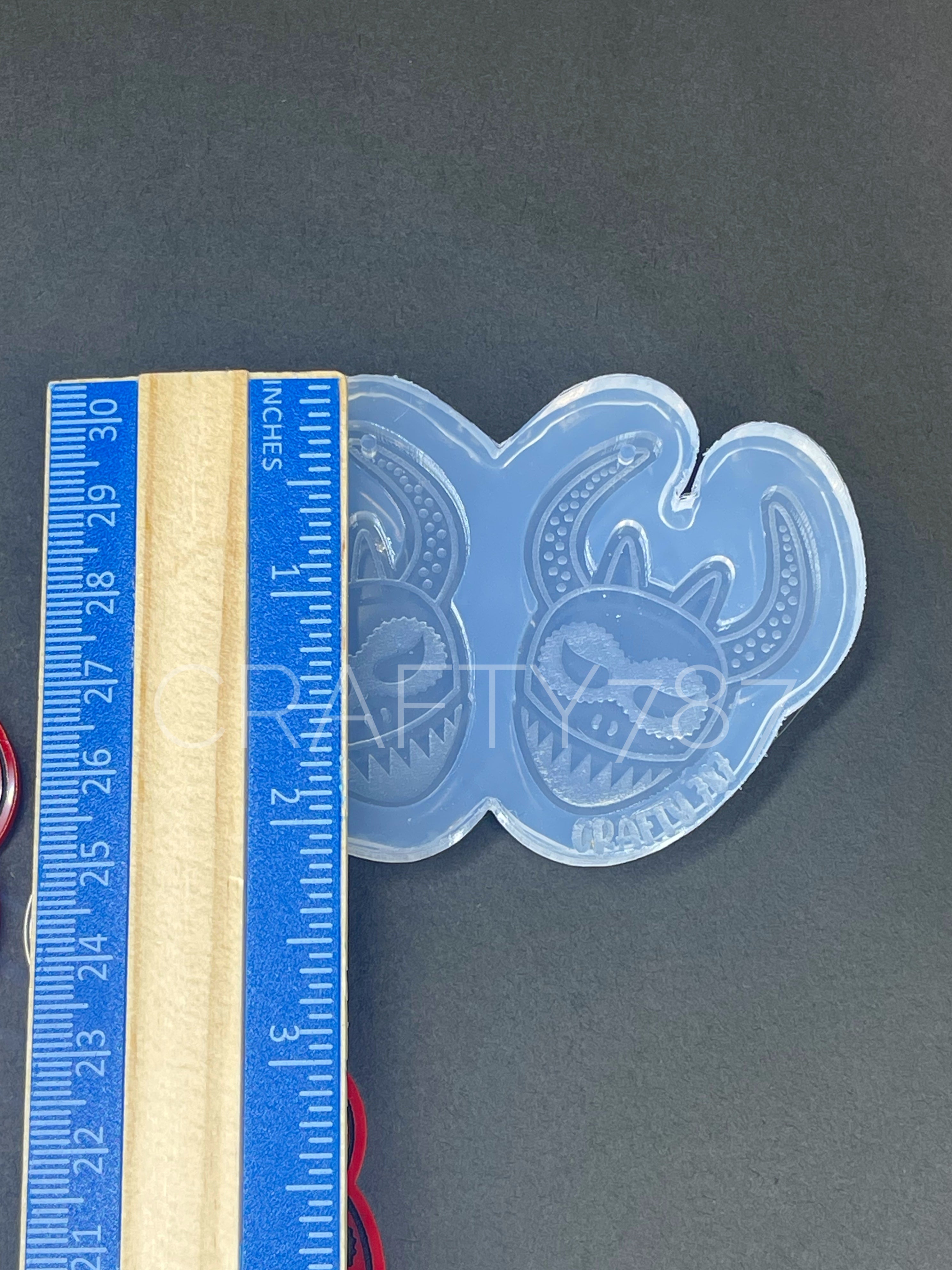 Vejigante Dangle Earring Silicone Mold (D1)